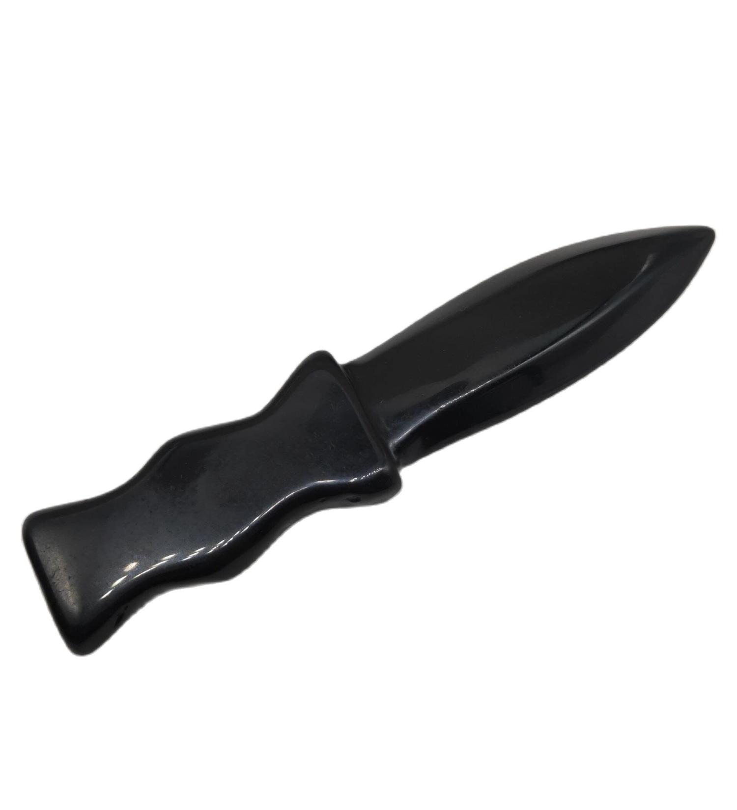 Crystal Rough 1pcs Natural Quartz Crystal Hand Carved Crystal Obsidian Knife Crafts Crystal Stone Home Decoration Gifts - Buy Online on GoSupps.com
