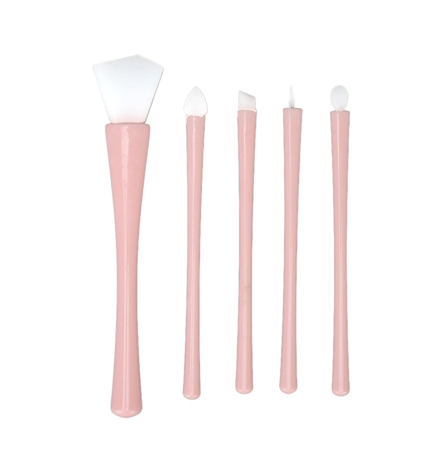Silicone Face Brush Set | Facial Cleanser Mask Applicator Lip Gloss & Eye Shadow | Travel-Friendly & Easy to Clean - Buy Online on GoSupps.com
