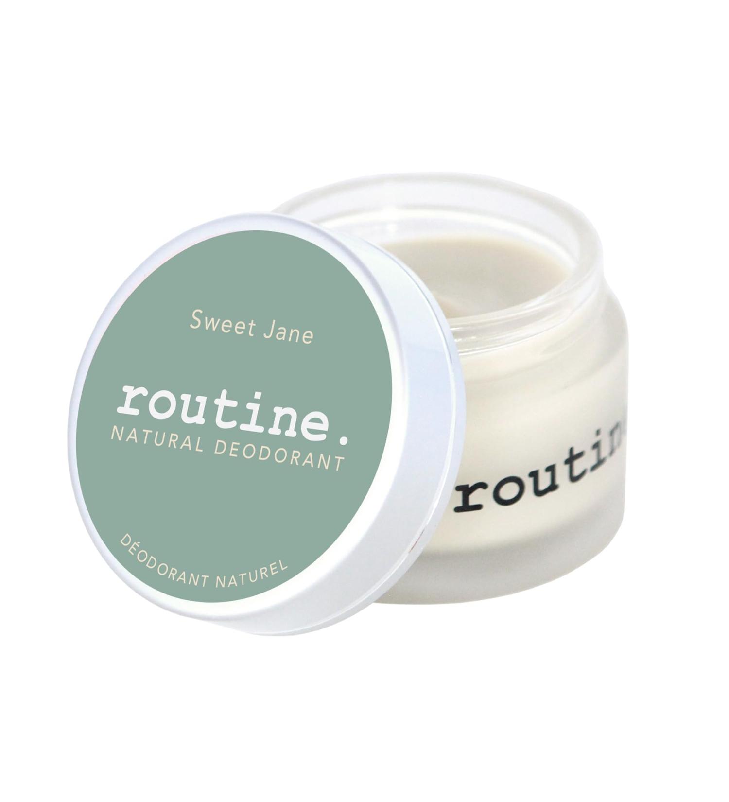 Routine Natural Deodorant Sweet Jane Deo Jar | 2 Fluid Oz. Natural Deodorant | Aluminum Free Natural Deodorant For Women & Men (Cream Jar Formula) - Buy Online on GoSupps.com