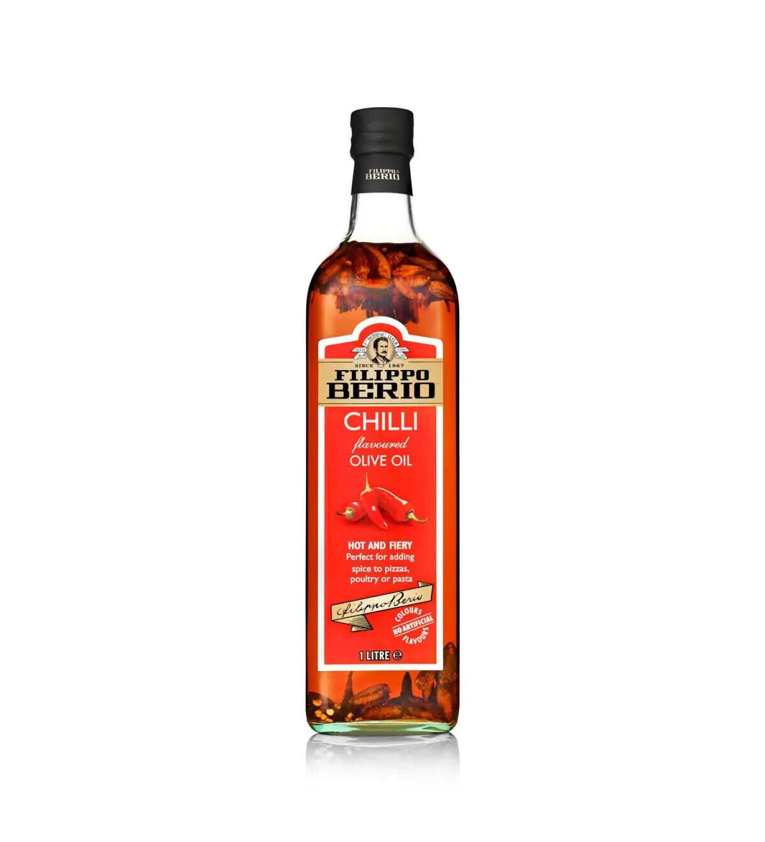 Filippo Berio Chilli Flavoured Extra Virgin Oil 1L - Buy Online on GoSupps.com