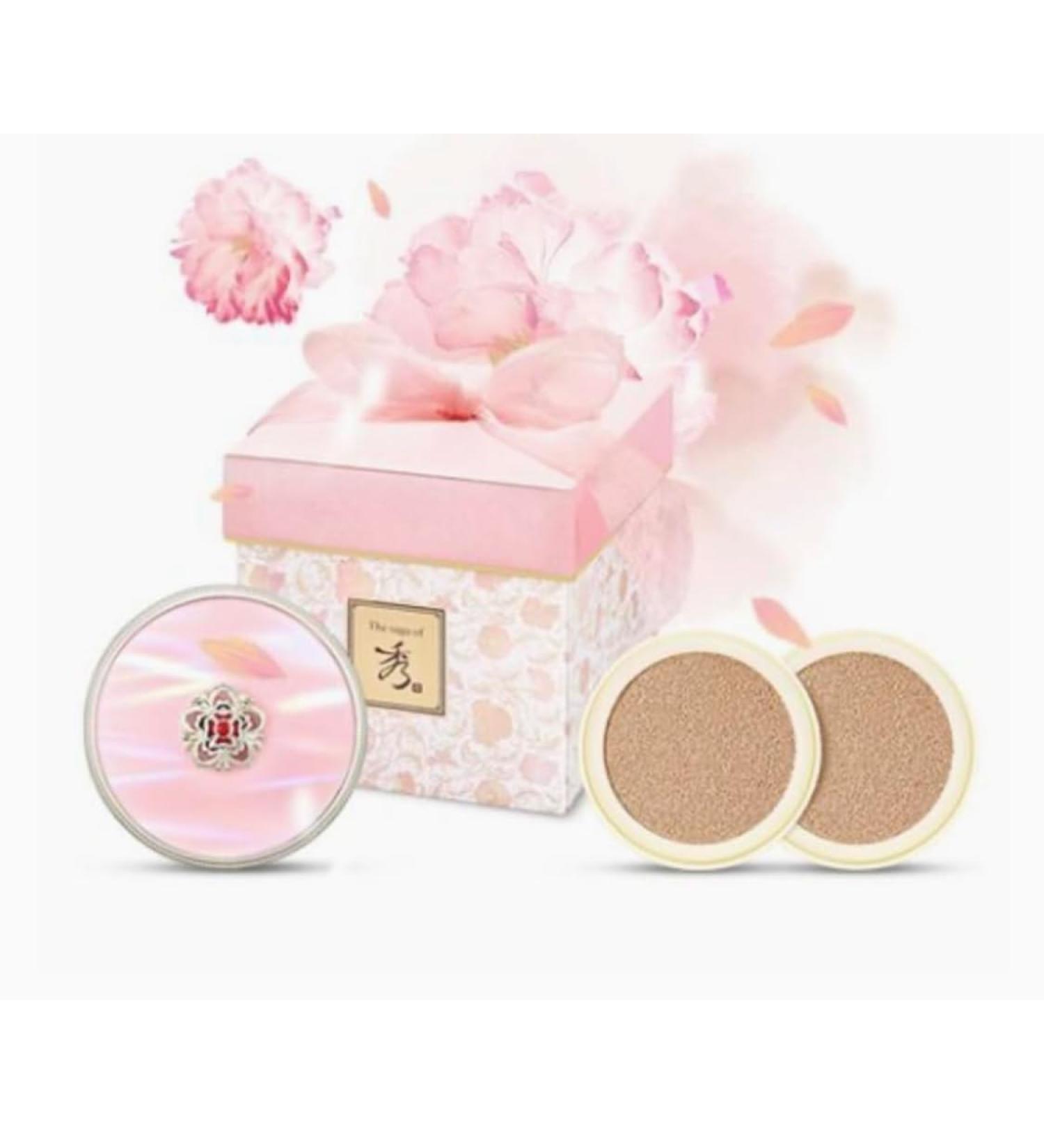 Korea Makeup Products - Pink Peony Sun Glow Cushion Special Edition #23 SPF50+/PA+++ - Buy Now for Glowing Skin - Buy Online on GoSupps.com