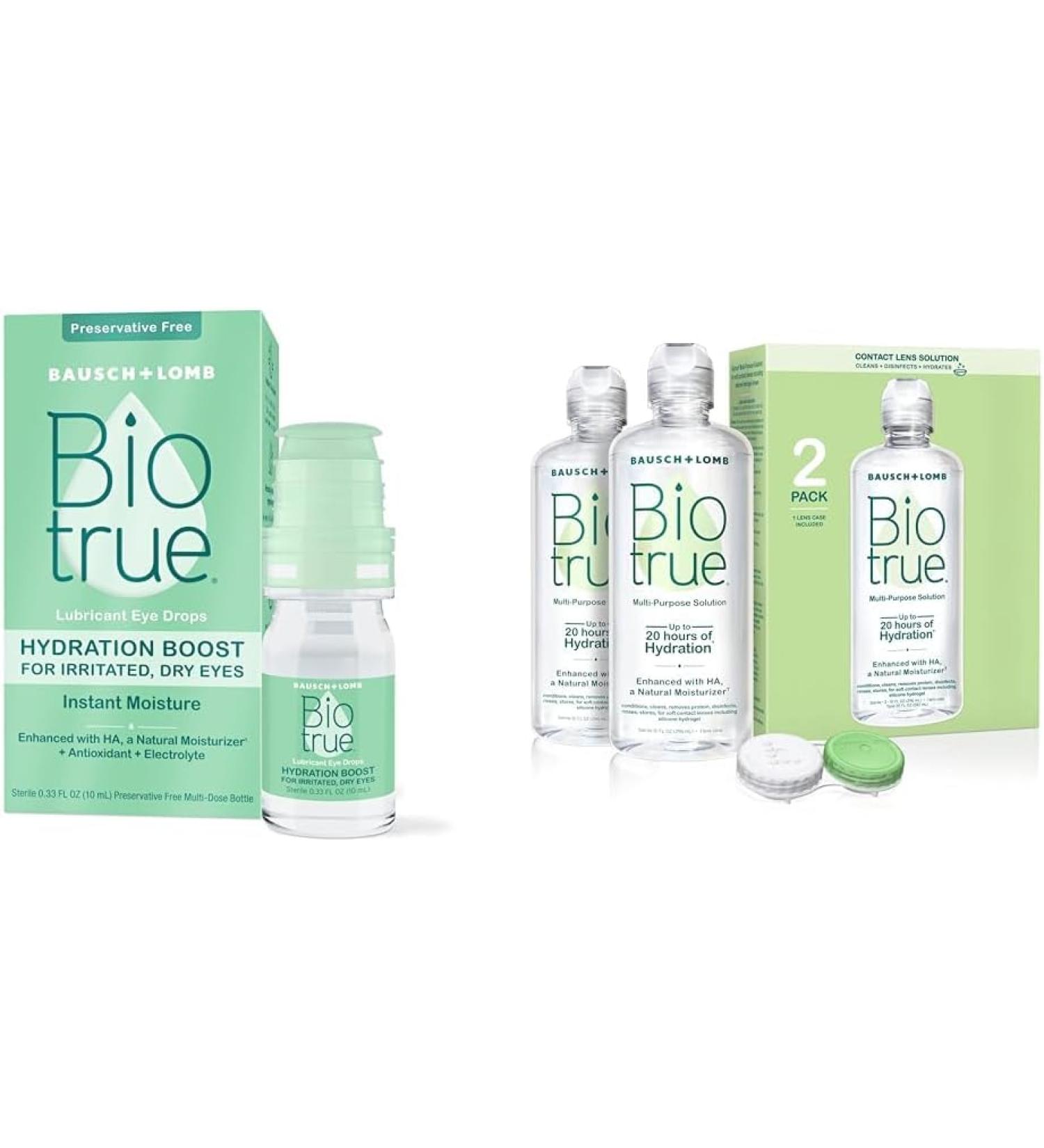 Biotrue Hydration Boost Eye Drops - Pack of 2 - 10 Fl Oz. - Buy Online on GoSupps.com