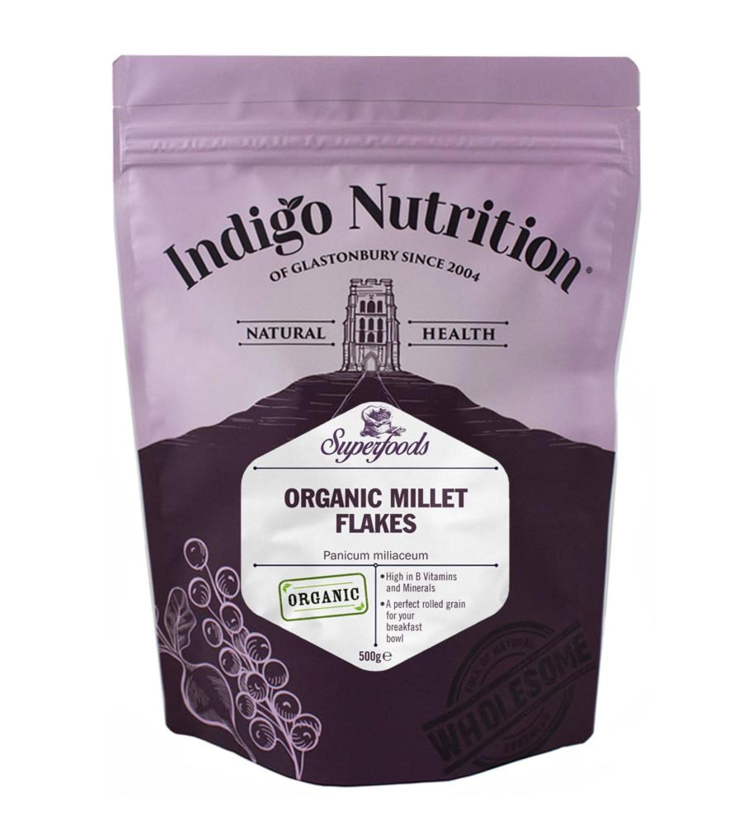 Indigo Herbs Organic Millet Flakes 500g
