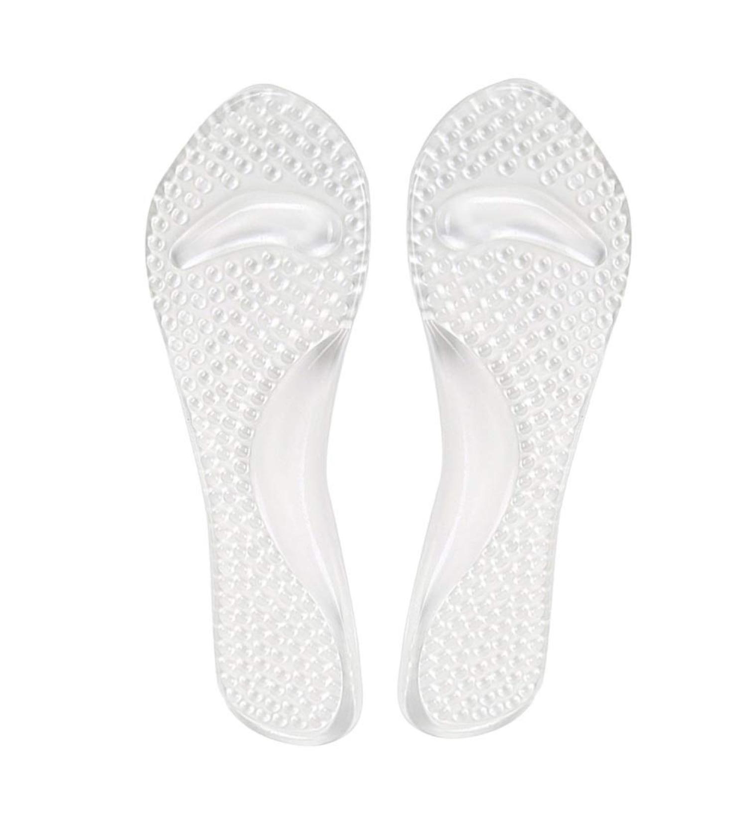 Artibetter Gel Arch Support Insoles - Non-Slip 3/4 Length Metatarsal Cushion for High Heels - Orthopedic Transparent Insoles - Buy Online on GoSupps.com