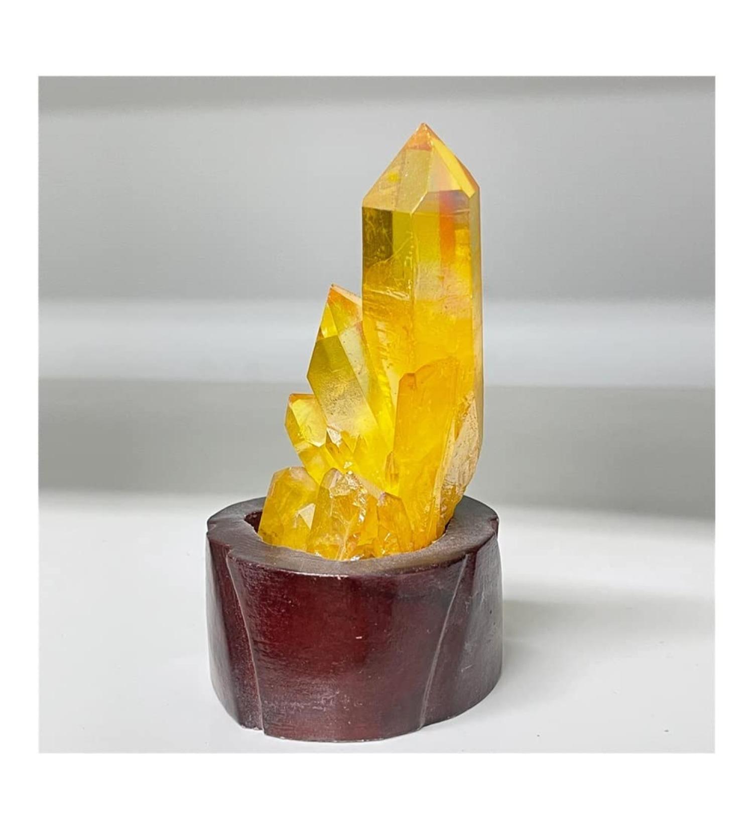 Crystal Rough Crystal Natural Cluster Specimen Electroplating Stone Home Decor Suitable for Home Office Decoration - Buy Online on GoSupps.com