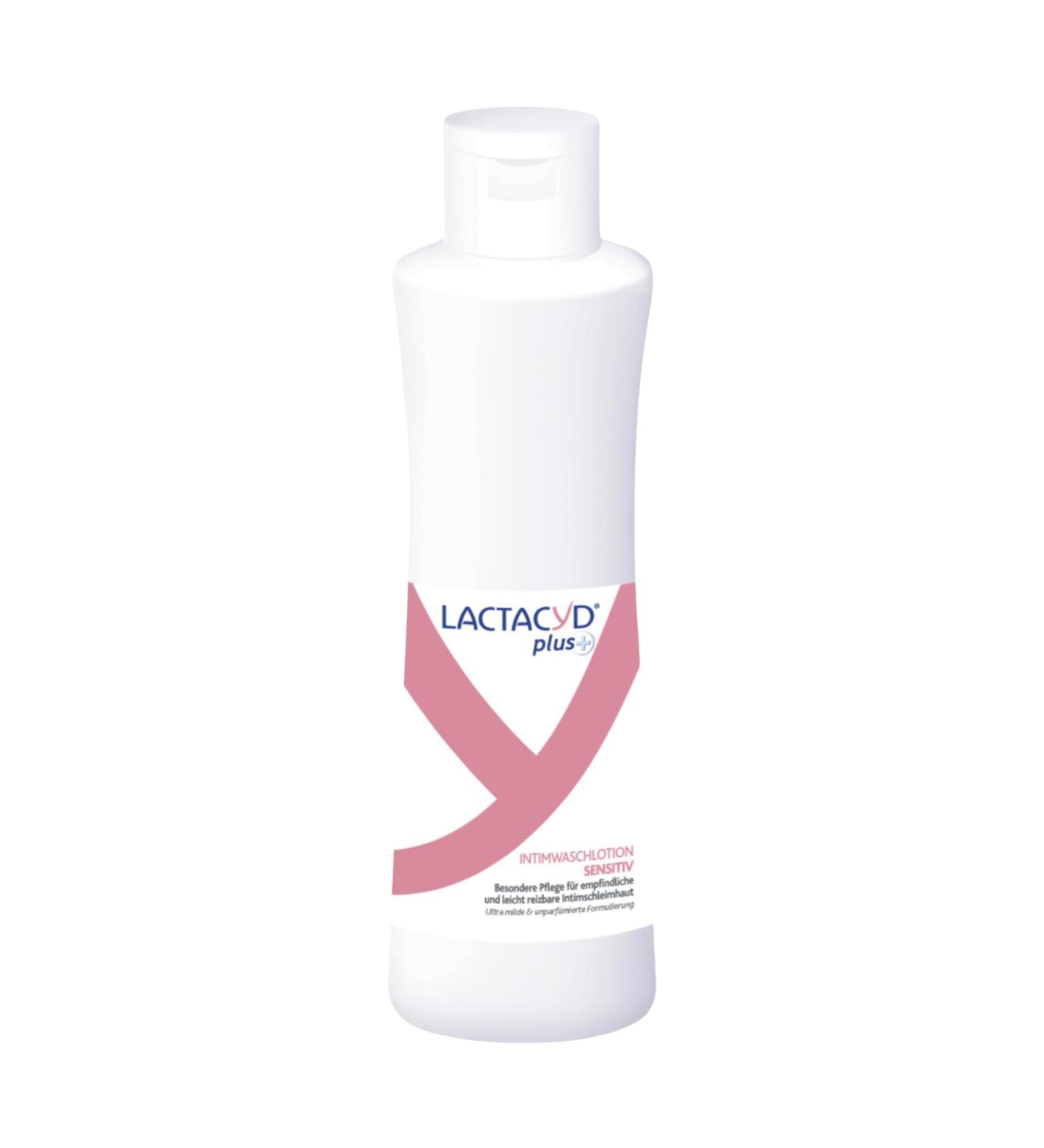  Lactacyd Lactacyd Plus Sensitive Intimate Cleansing Lotion With pH-adapted natural L-lactic acid and glycerin For sensitive intimate mucous membranes Clinically tested and confirmed 250 ml - Buy Online on GoSupps.com