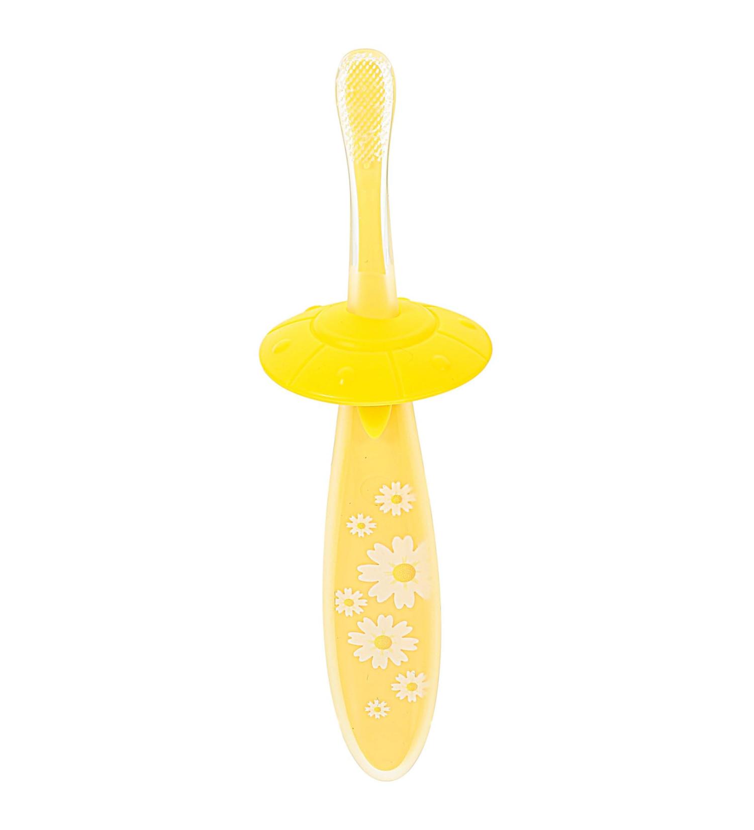 Beavorty Travel Toothbrush for Toddlers - Portable Children's Mouth Cleaner & Accessories | Yellow - Buy Online on GoSupps.com