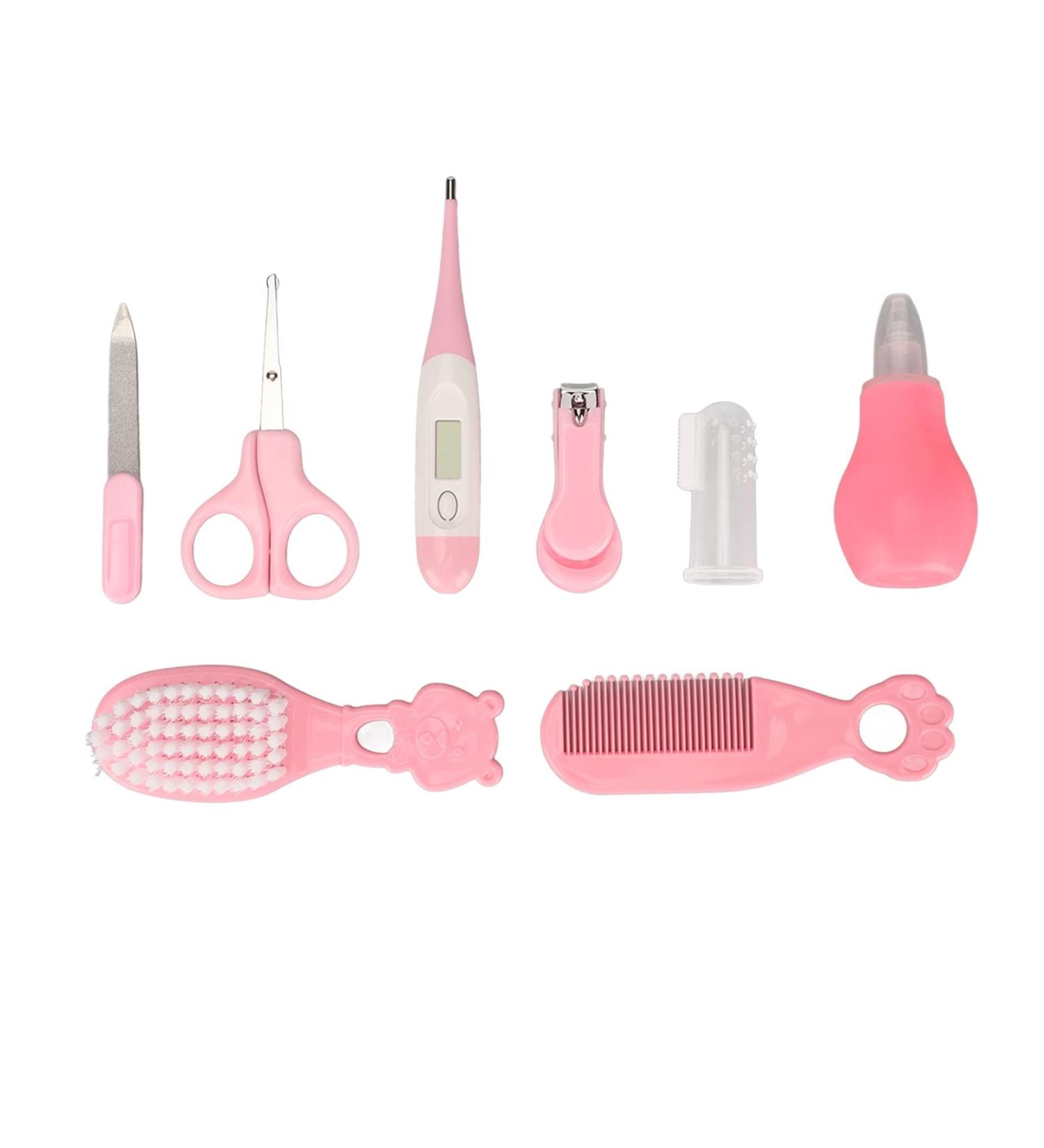 8PCS Baby Grooming Kit with Storage Bag - Baby Healthcare and Grooming Essentials - Buy Online on GoSupps.com
