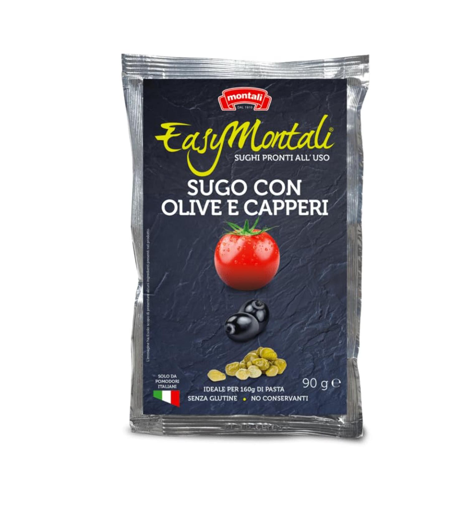 EasyMontali pasta sauces - Stir In Olives & Capers pasta sauce Bulk Multipack 12 x 90g pouches - Buy Online on GoSupps.com