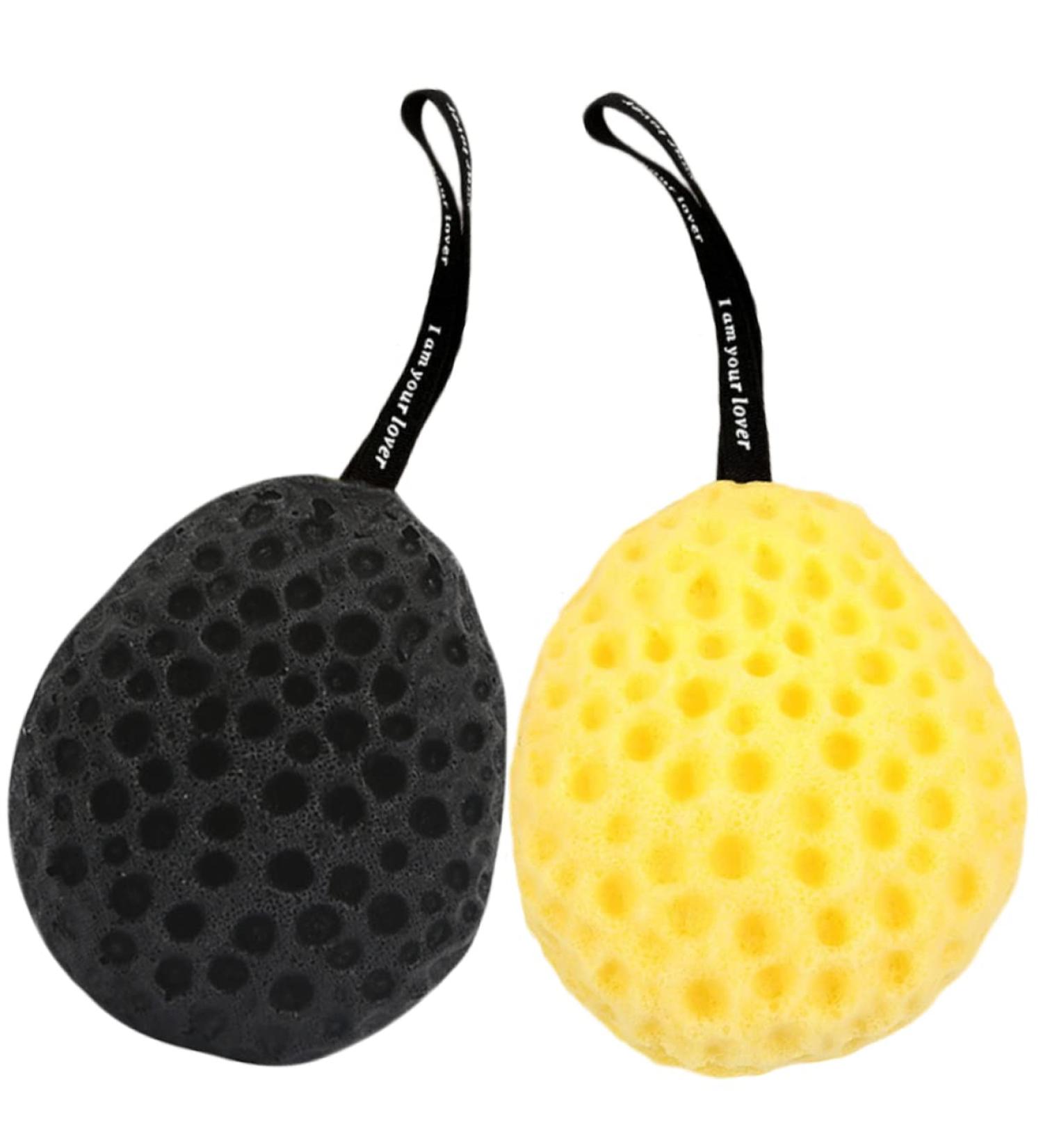 2pcs Honeycomb Bath Ball Sponges | Versatile Shower Sponges for Women & Men | Ideal for Bathing & Baby Care - Buy Online on GoSupps.com