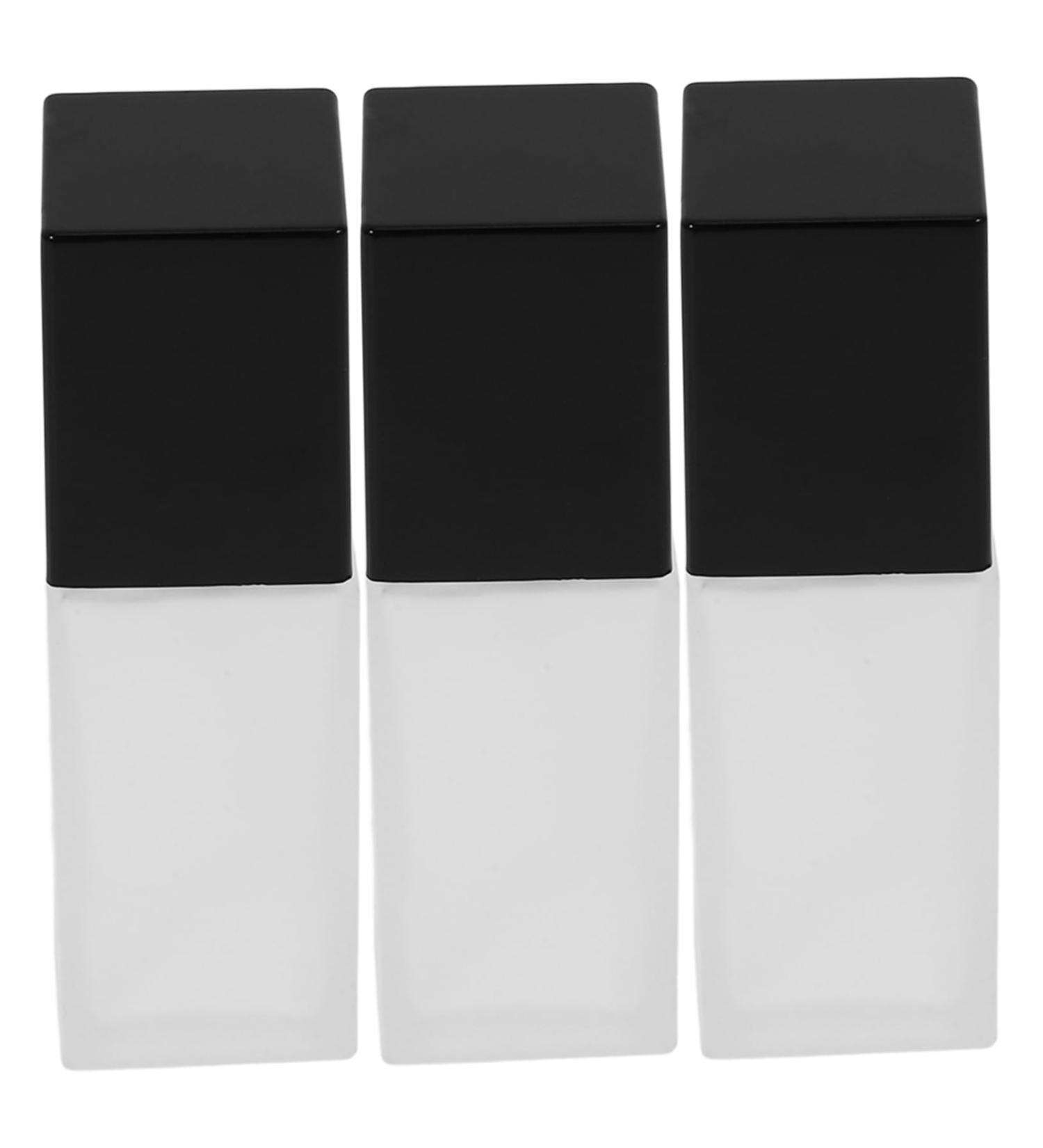 Housoutil Frosted Glass 3pcs Liquid Foundation Bottle Lotion Makeup Foundations Bottle Cosmetics Bottle Travel Essence Glass - Buy Online on GoSupps.com