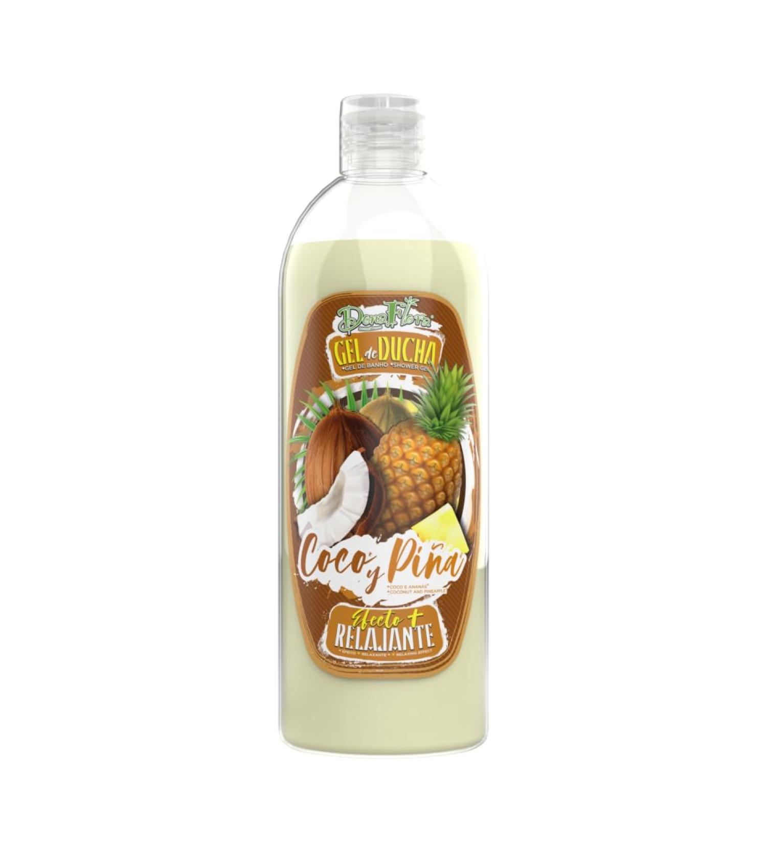 FunnyExotic Ltda DONA FLORA Shower gel coconut & pineapple 750 ml relaxing effect gentle cleansing & care moisturizing vegan formula tropical scent for all skin types - Buy Online on GoSupps.com