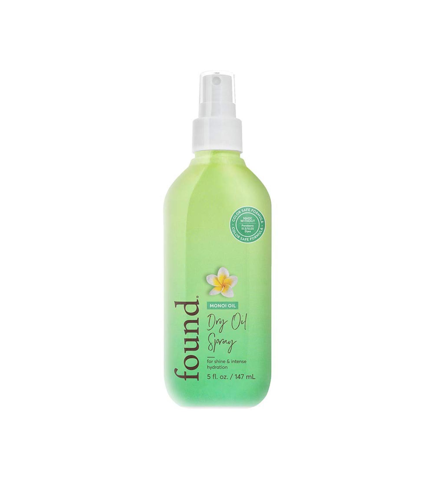 FOUND Haircare Monoi Oil Dry Oil Spray 5 oz | Treatment | Weightless Oil that Locks In Moisture & Delivers Brilliant Shine - Buy Online on GoSupps.com