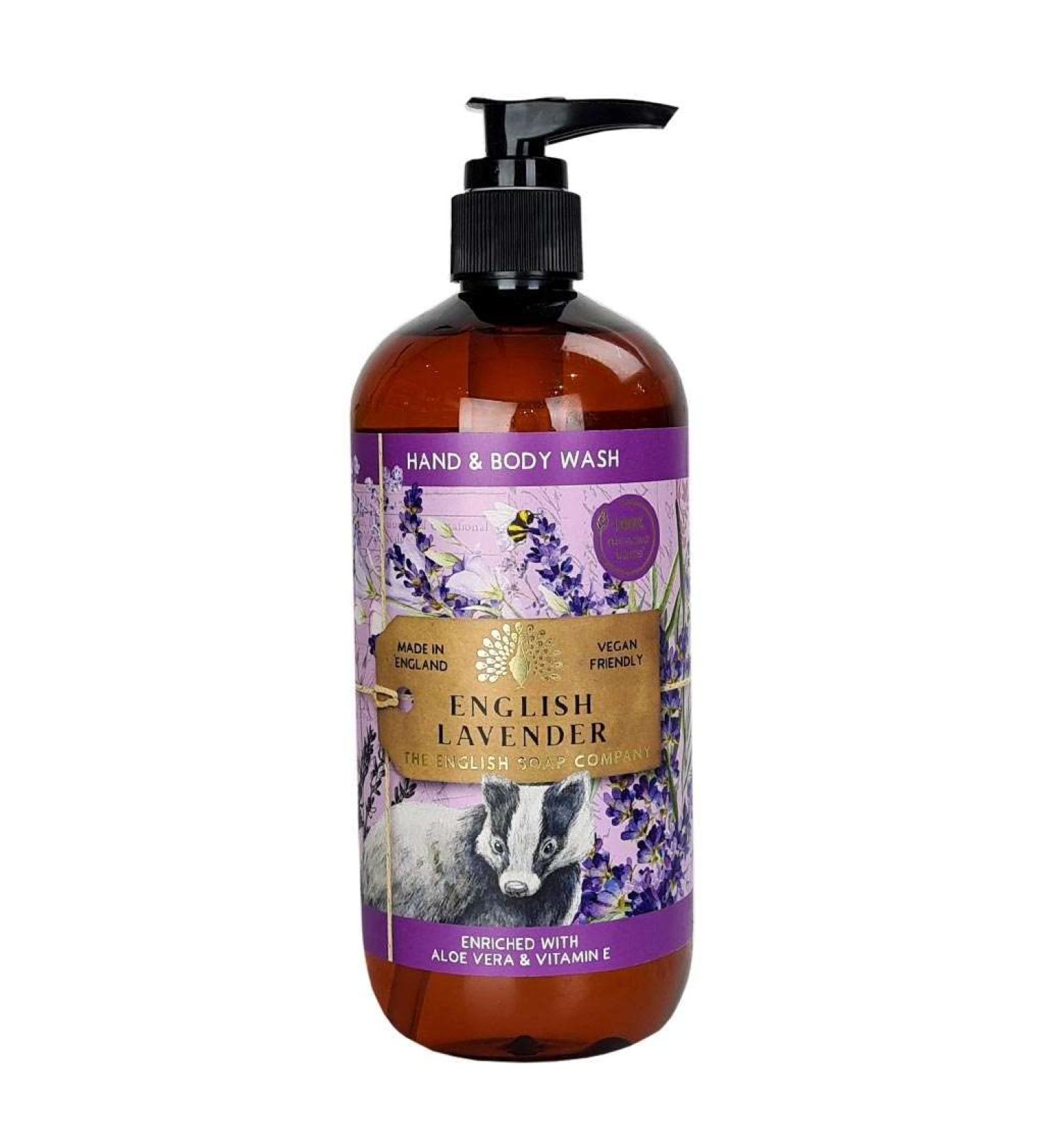 The English Soap Company Hand & Body Wash 500ml - (English Lavender) - Buy Online on GoSupps.com