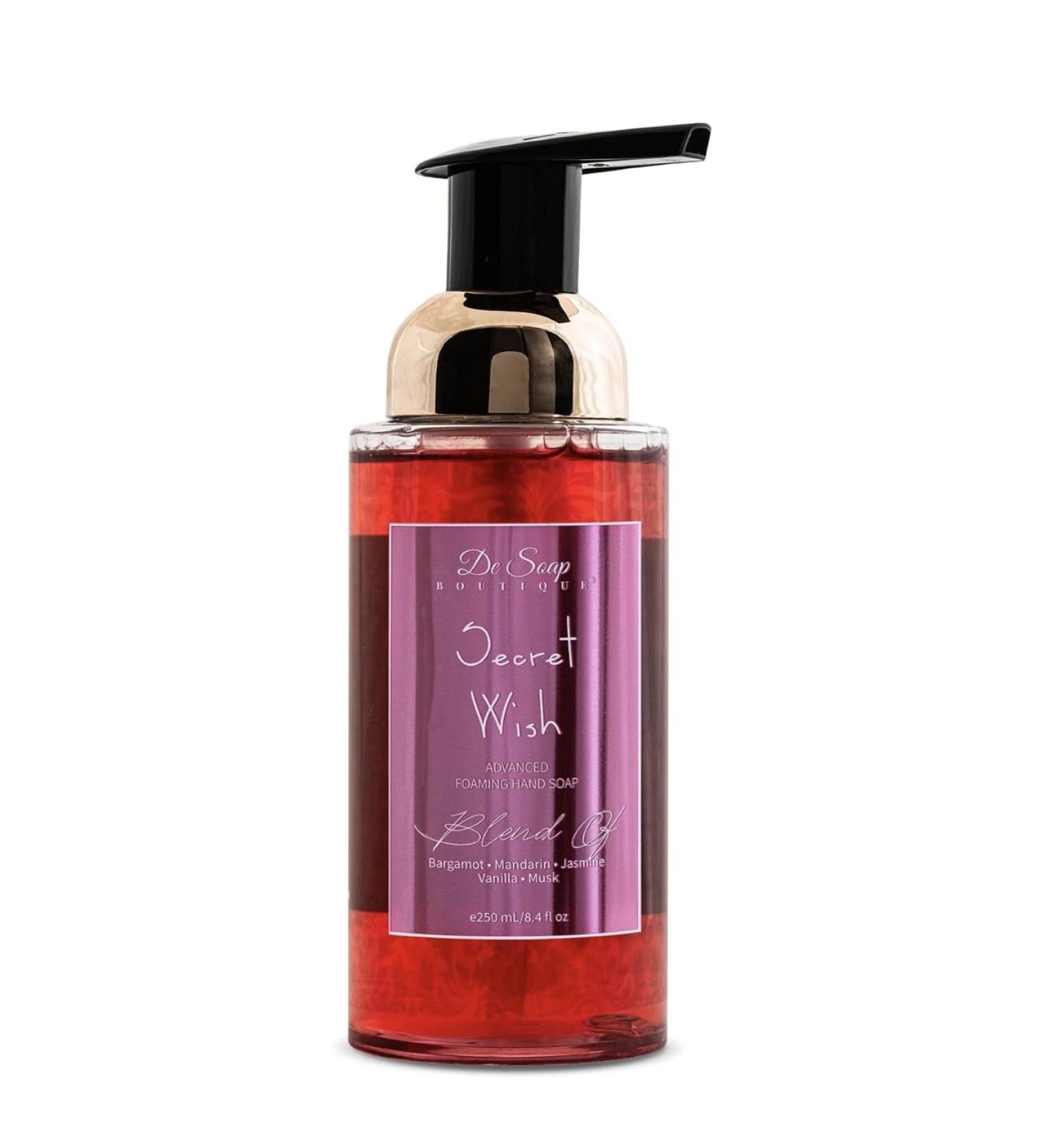 De Soap Boutique Secret Wish Hand Soap - 8.4 fl oz | Luxurious Fragrance for Every Home | International Shipping Available - Buy Online on GoSupps.com