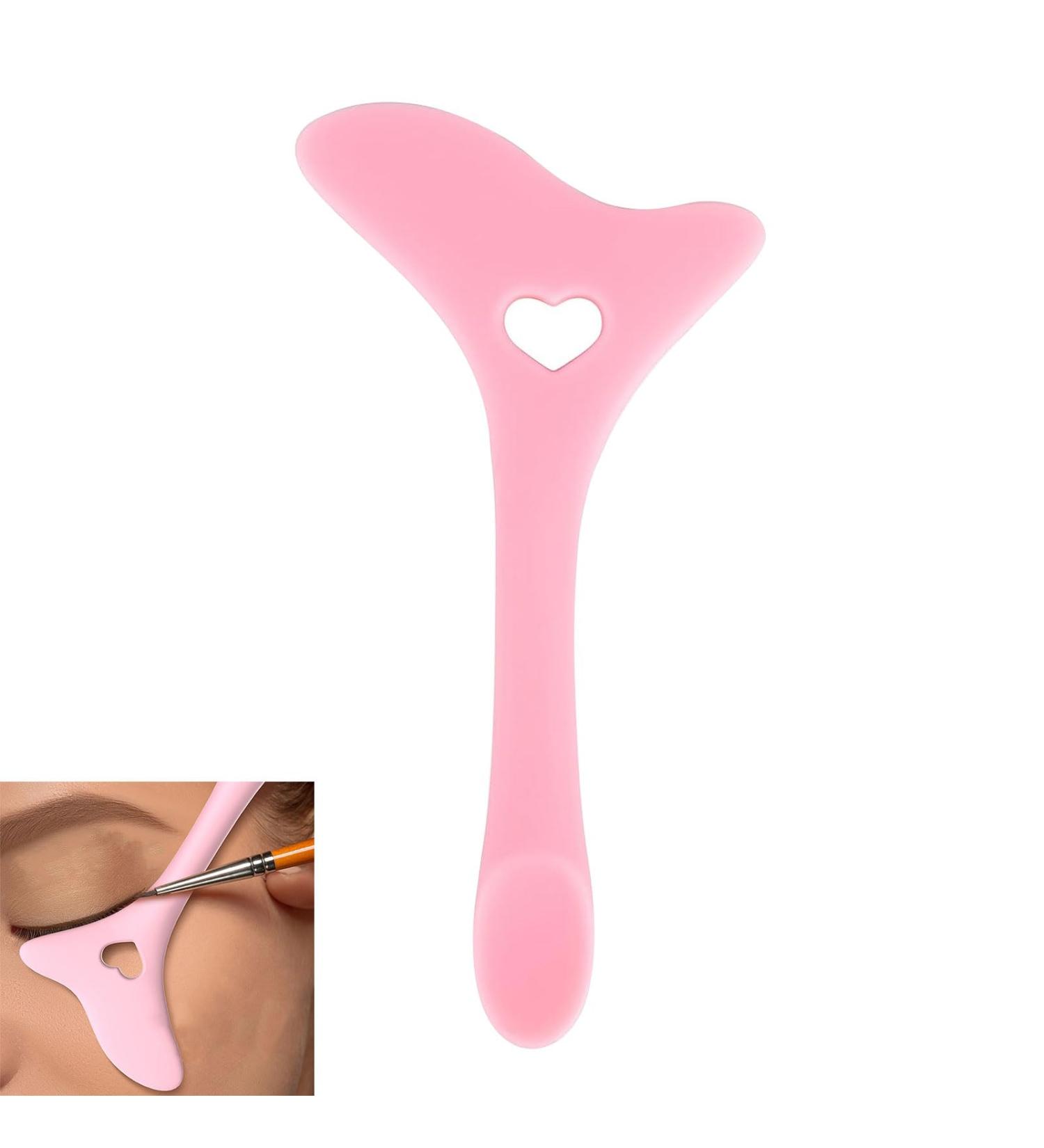 Silicone Eyeliner Stamp & Stencil Set - Perfect Aid for Quick Makeup Application - Ideal for Professionals - Pink - Buy Online on GoSupps.com