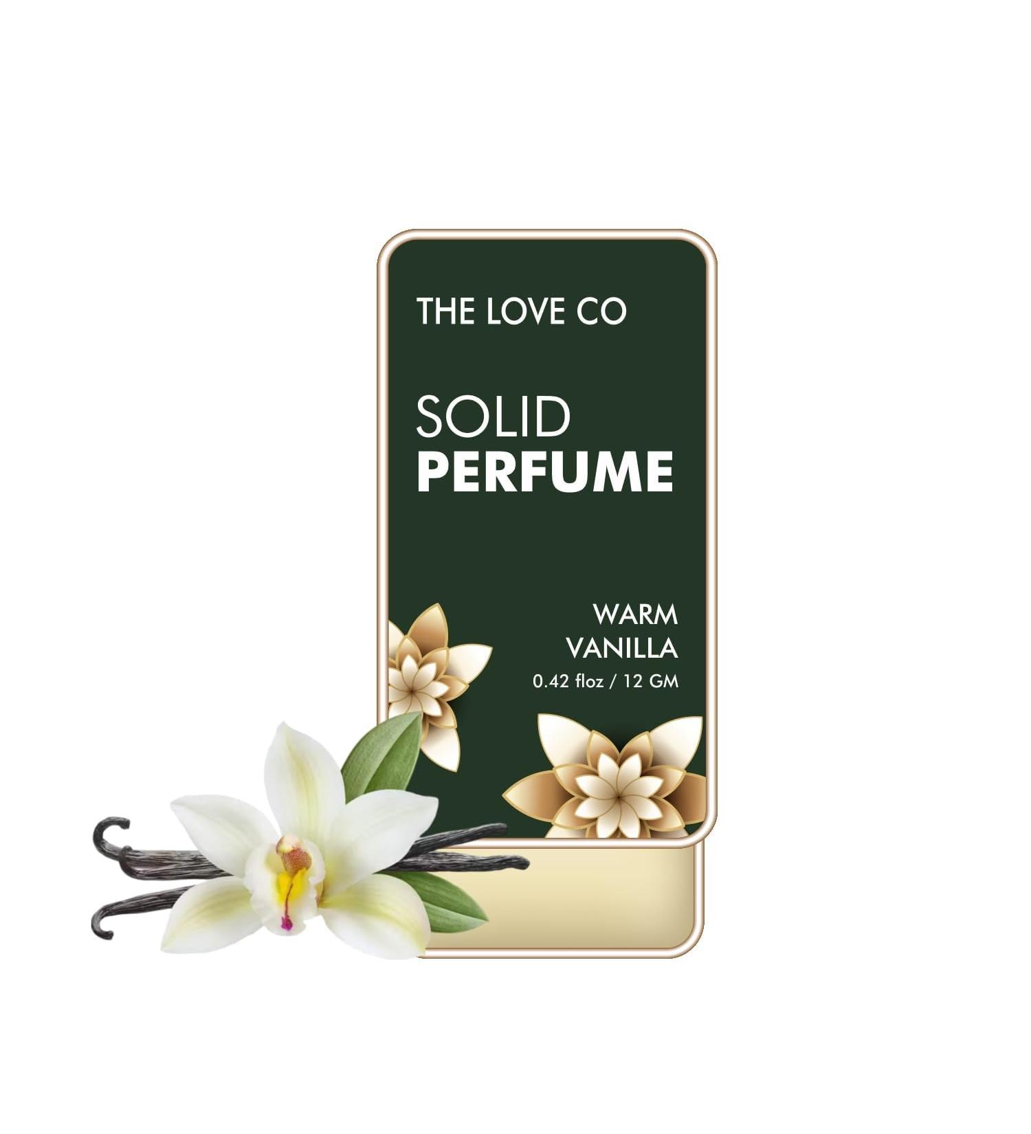 THE LOVE CO Alcohol Free Solid Perfumes 12Gm| For Men & Women | Non-Greasy Cologne | Strong & Lasting Fragrance | Gift for Him & Her (Warm Vanilla) - Buy Online on GoSupps.com