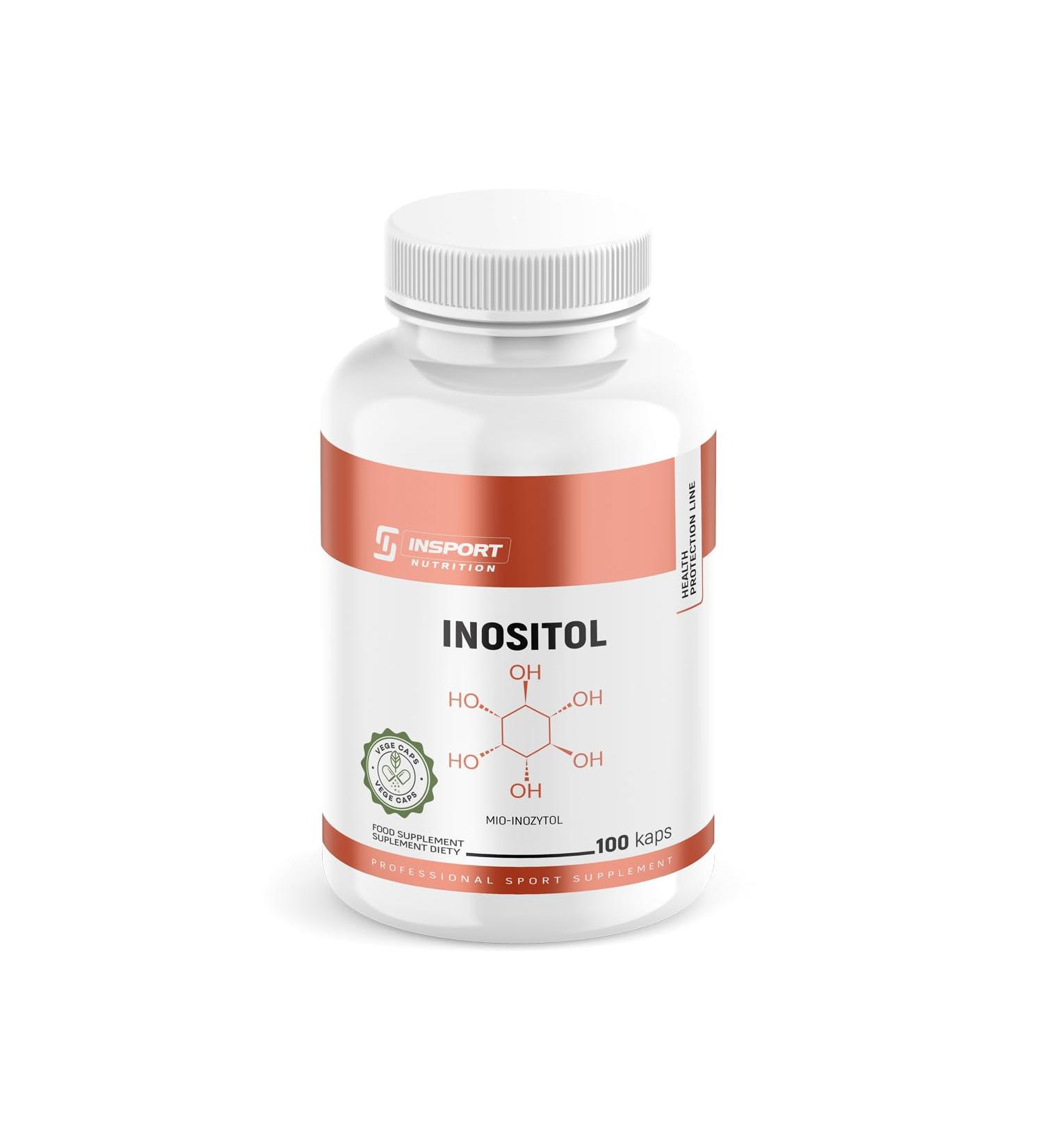 Inositol Capsules 500 mg 100 Capsules - Improves Mood - Stress Relieves - Supports Hormone Balance and Metabolism | INSPORT Nutrition - Buy Online on GoSupps.com