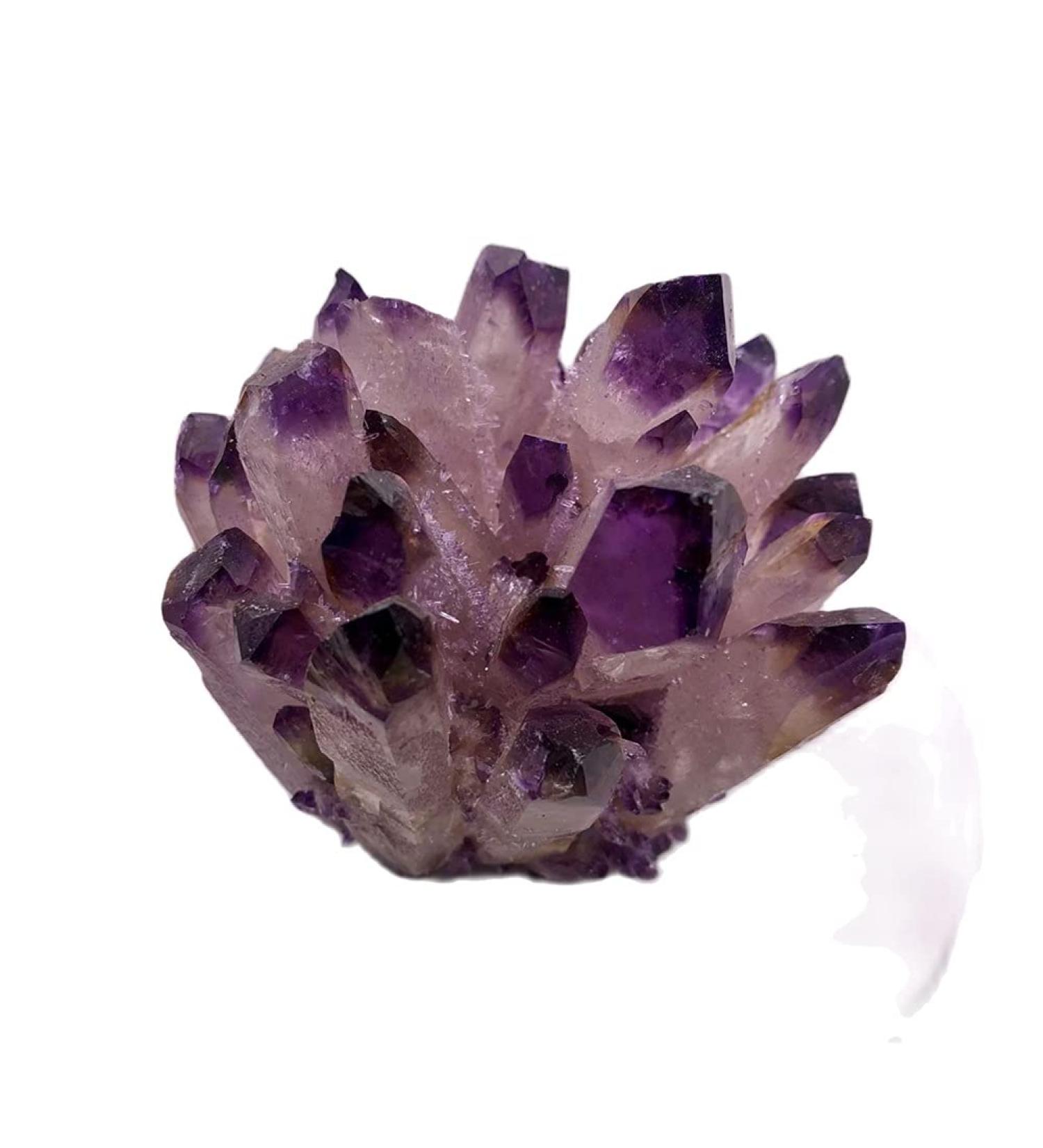 Natural Crystal Cluster Amethyst Specimen Ore Purple Reiki Stone Raw Crystals Home Decor Household (Size : 300-400g) - Buy Online on GoSupps.com