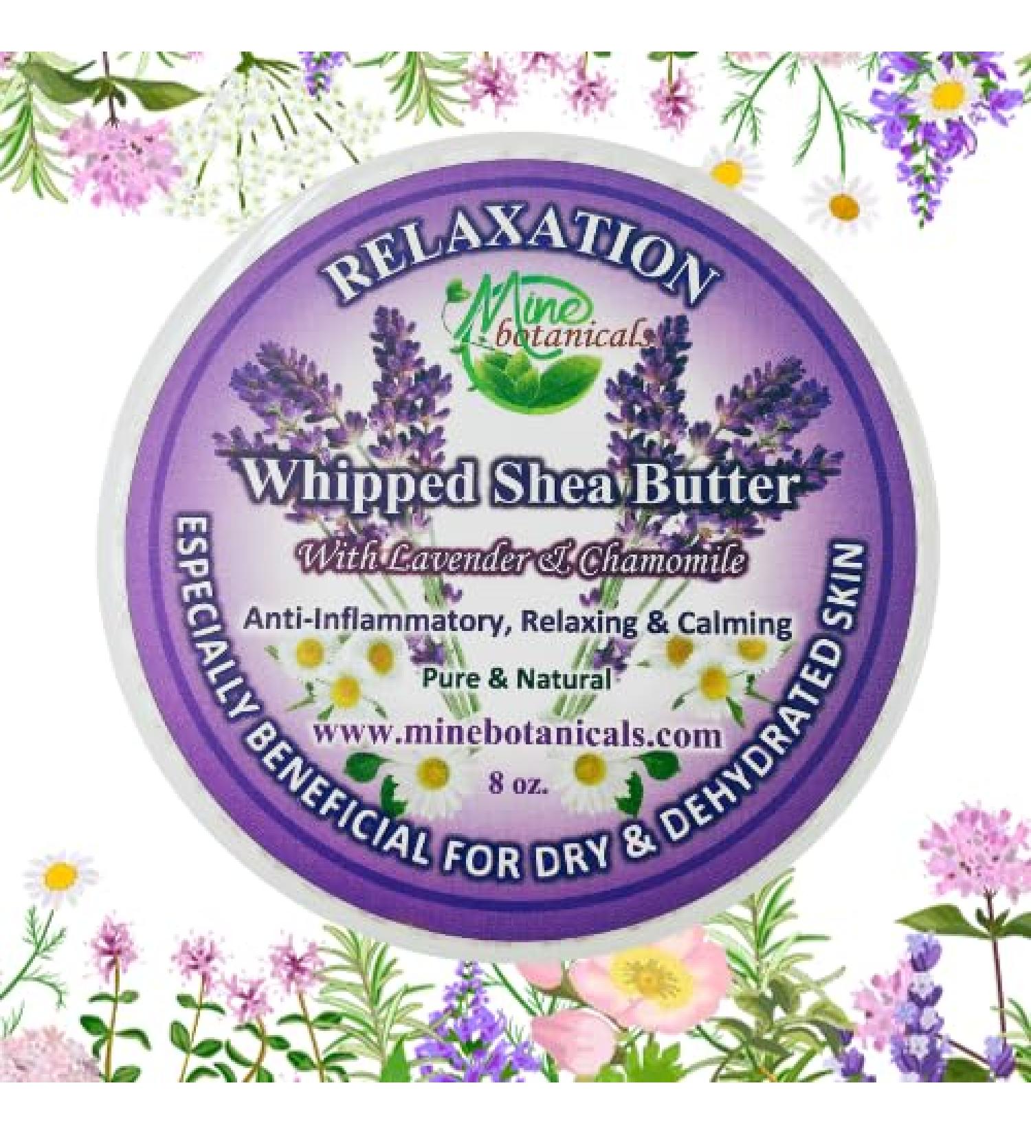 Mine Botanicals Relaxation Whipped Shea Butter | Lavender & Chamomile | International Shipping - Buy Online on GoSupps.com