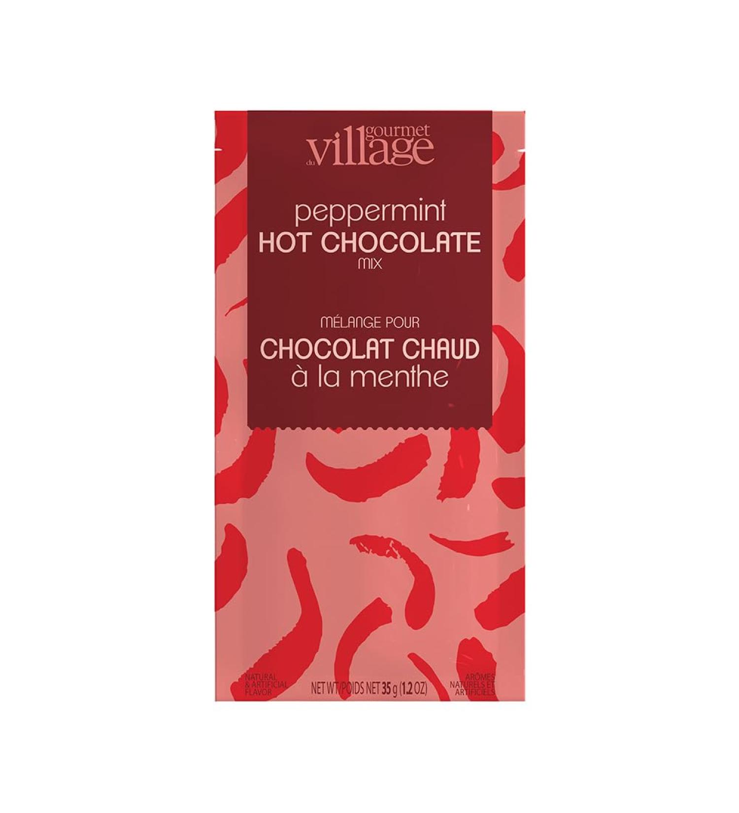 Gourmet du Village Peppermint Hot Chocolate Single Serve 35g - Buy Online on GoSupps.com