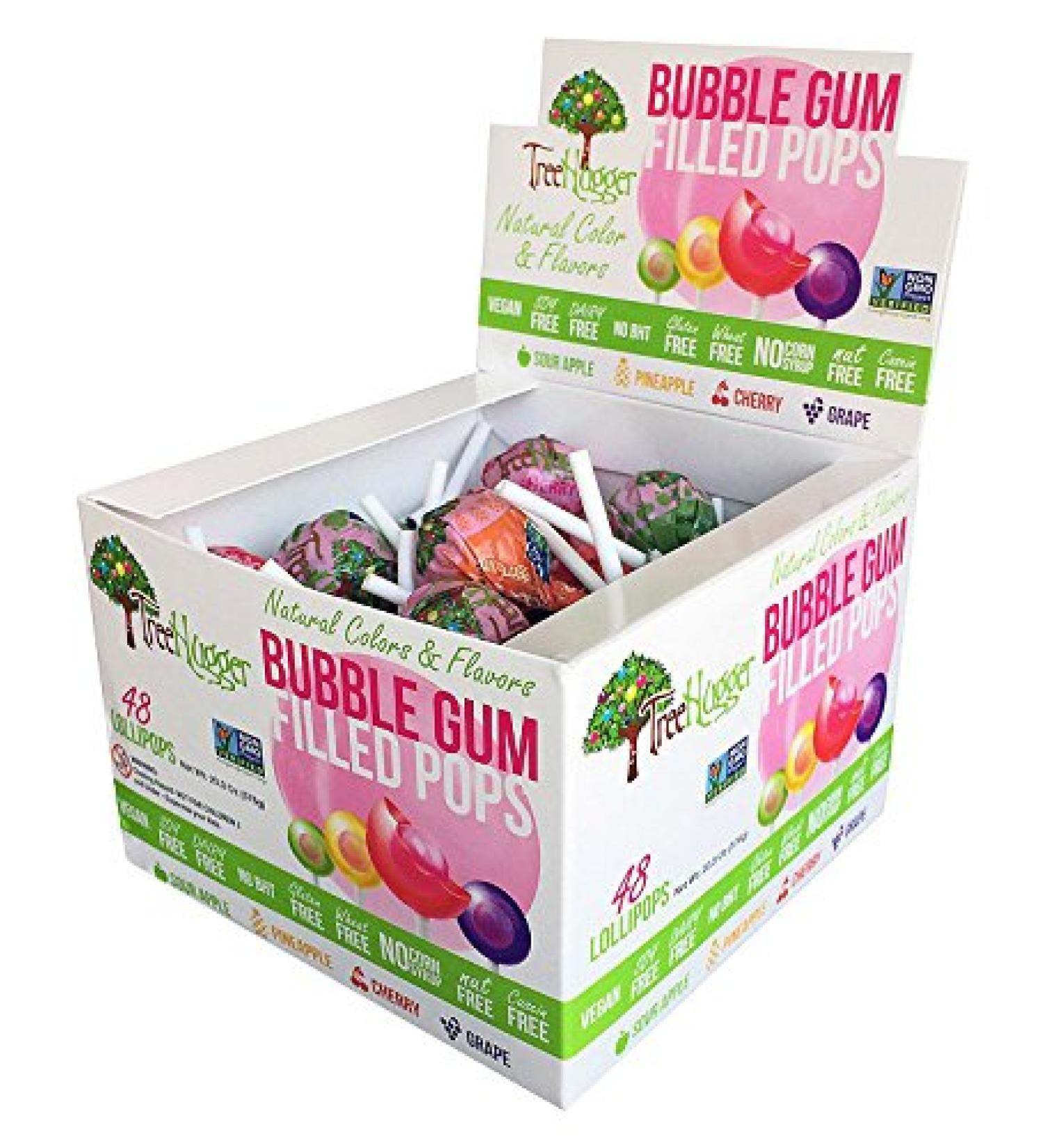 Tree Hugger Bubble Gum Filled Pops Display Box  Great for Big Fun  48 Count Lollipops Display Box (48 Count) - Buy Online on GoSupps.com
