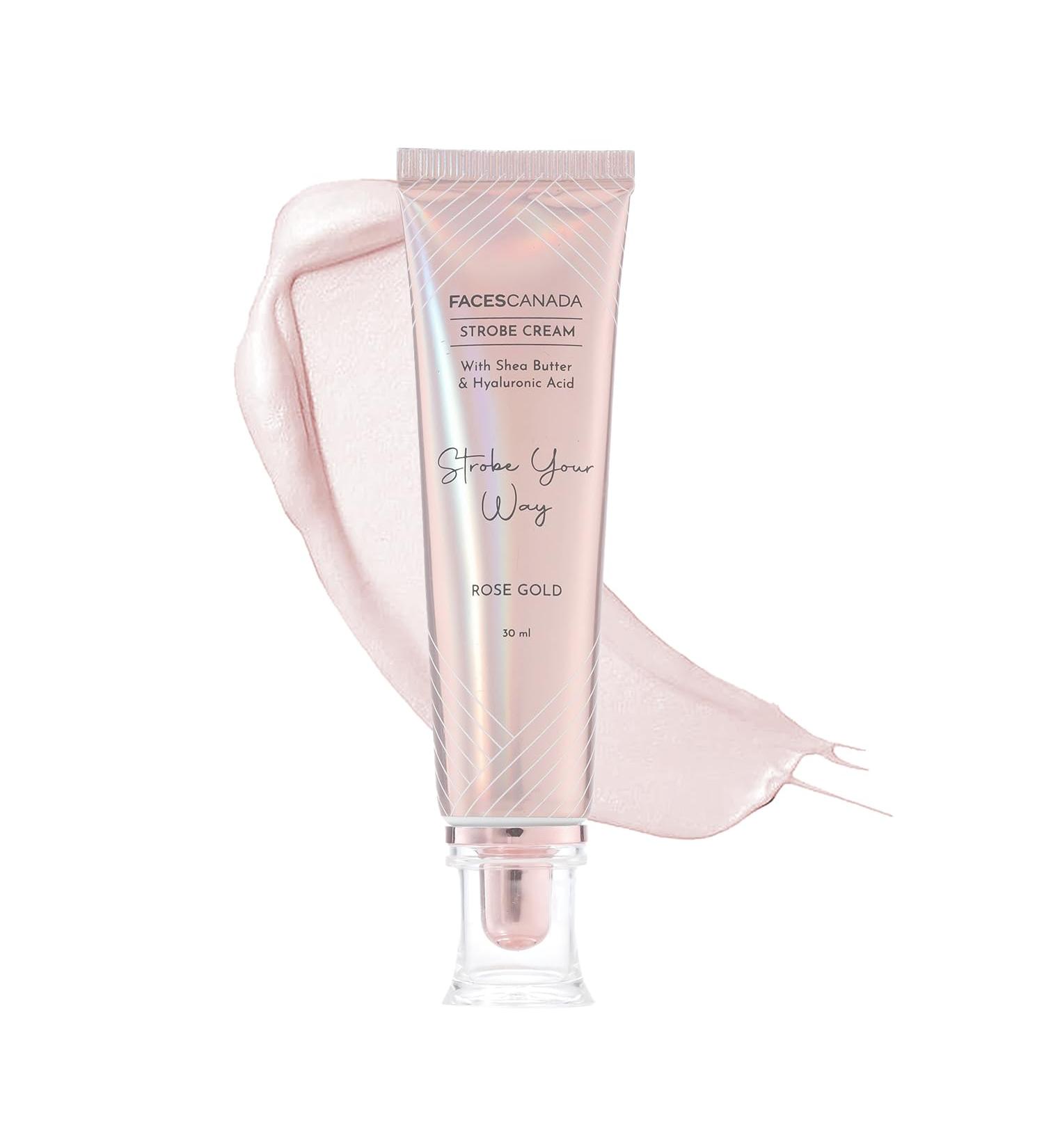 FACES CANADA Cr me stroboscopique Or rose appr t 30 ml + surligneur + hydratant beurre de karit et acide hyaluronique hydratation intense impeccable peau ros e clatante Base de maquillage - Buy Online on GoSupps.com