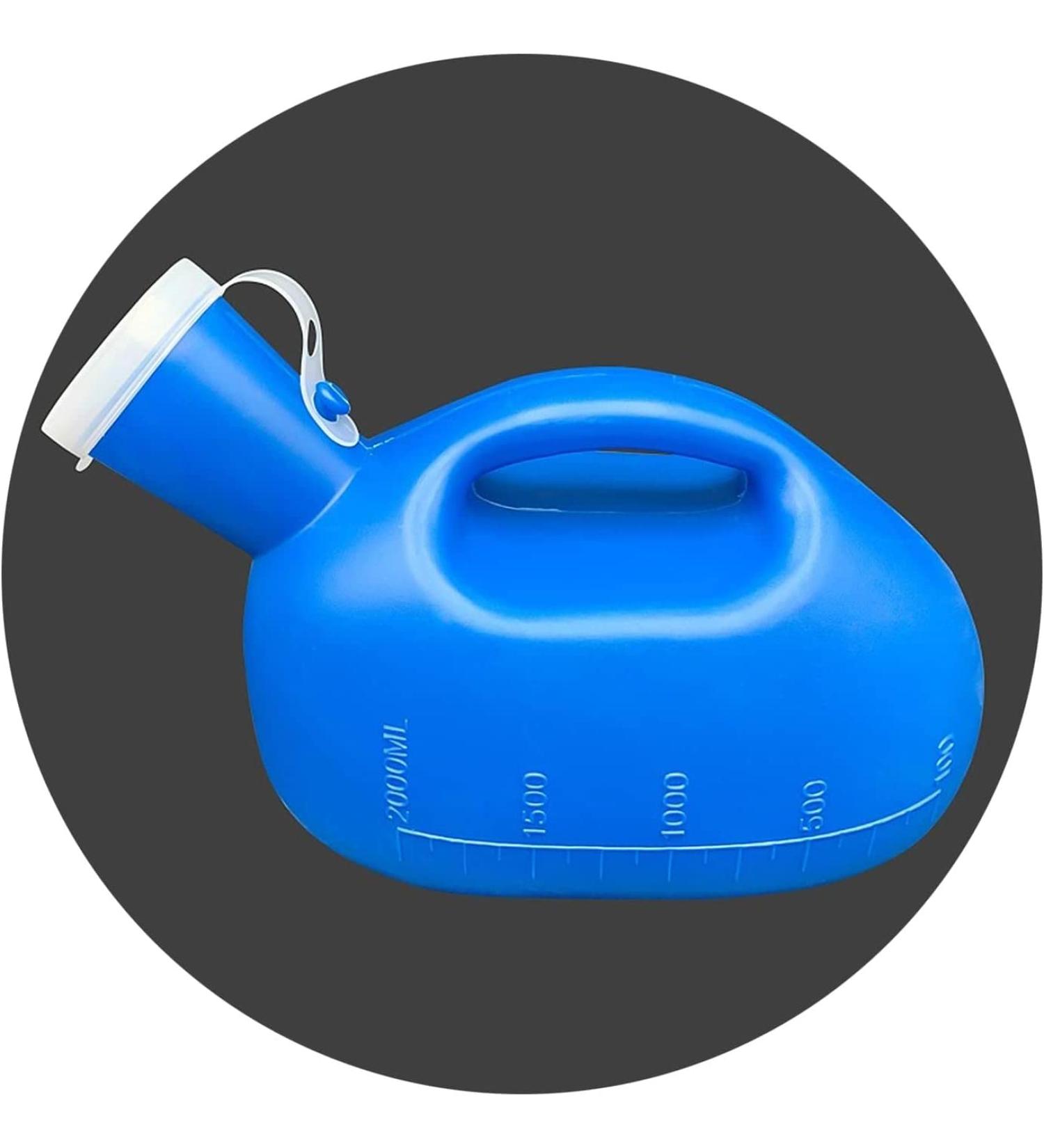 Urine Bottle Emergency Urinal Toilet Large Male Urinal -2000ML- Portable Mens Potty Pee Bottle Collector Travel Toilet