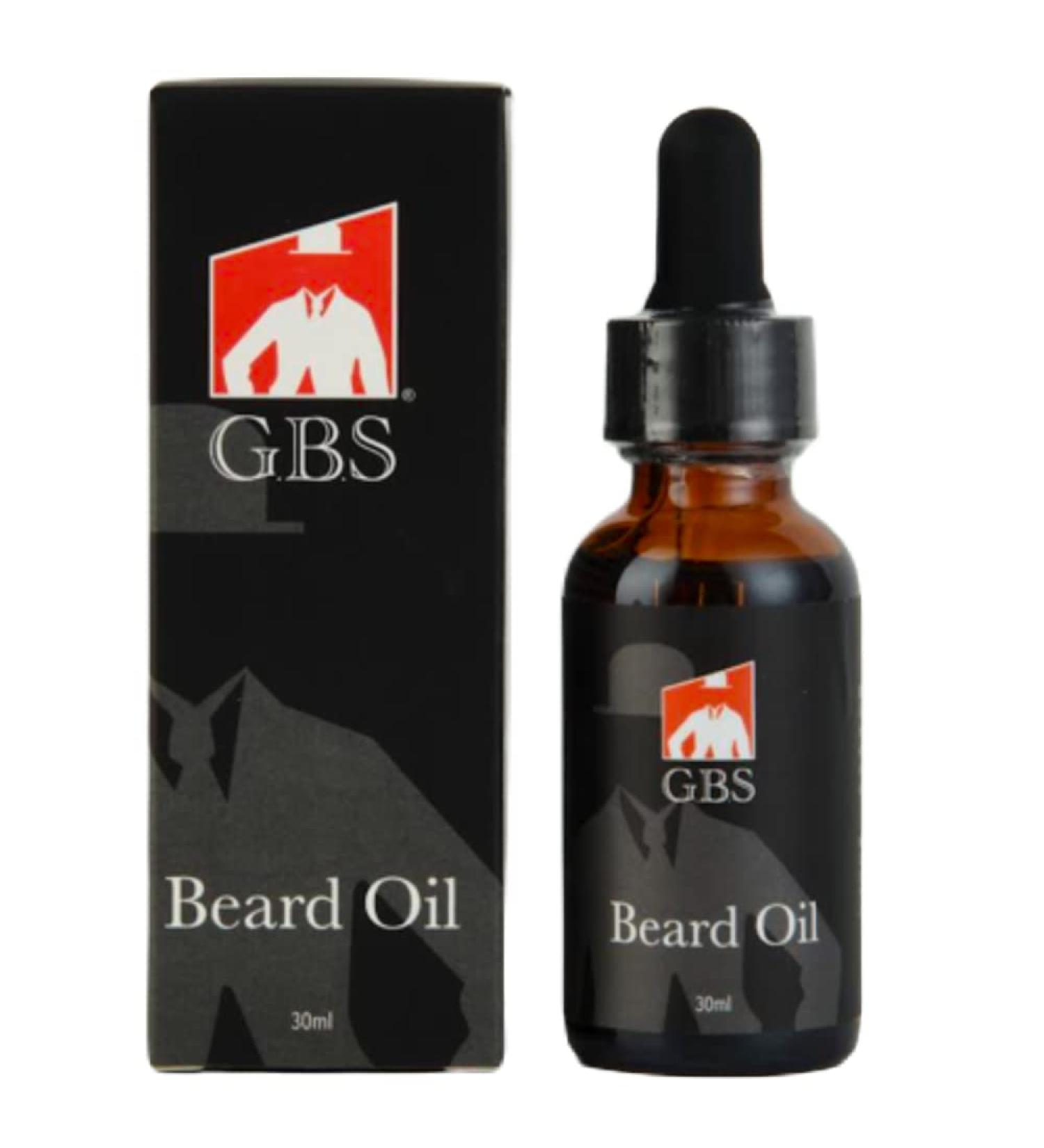 Buy G.B.S Beard Oil - Premium Conditioning Oil in Glass Bottle with Dropper for Luxurious Beard Care - Buy Online on GoSupps.com