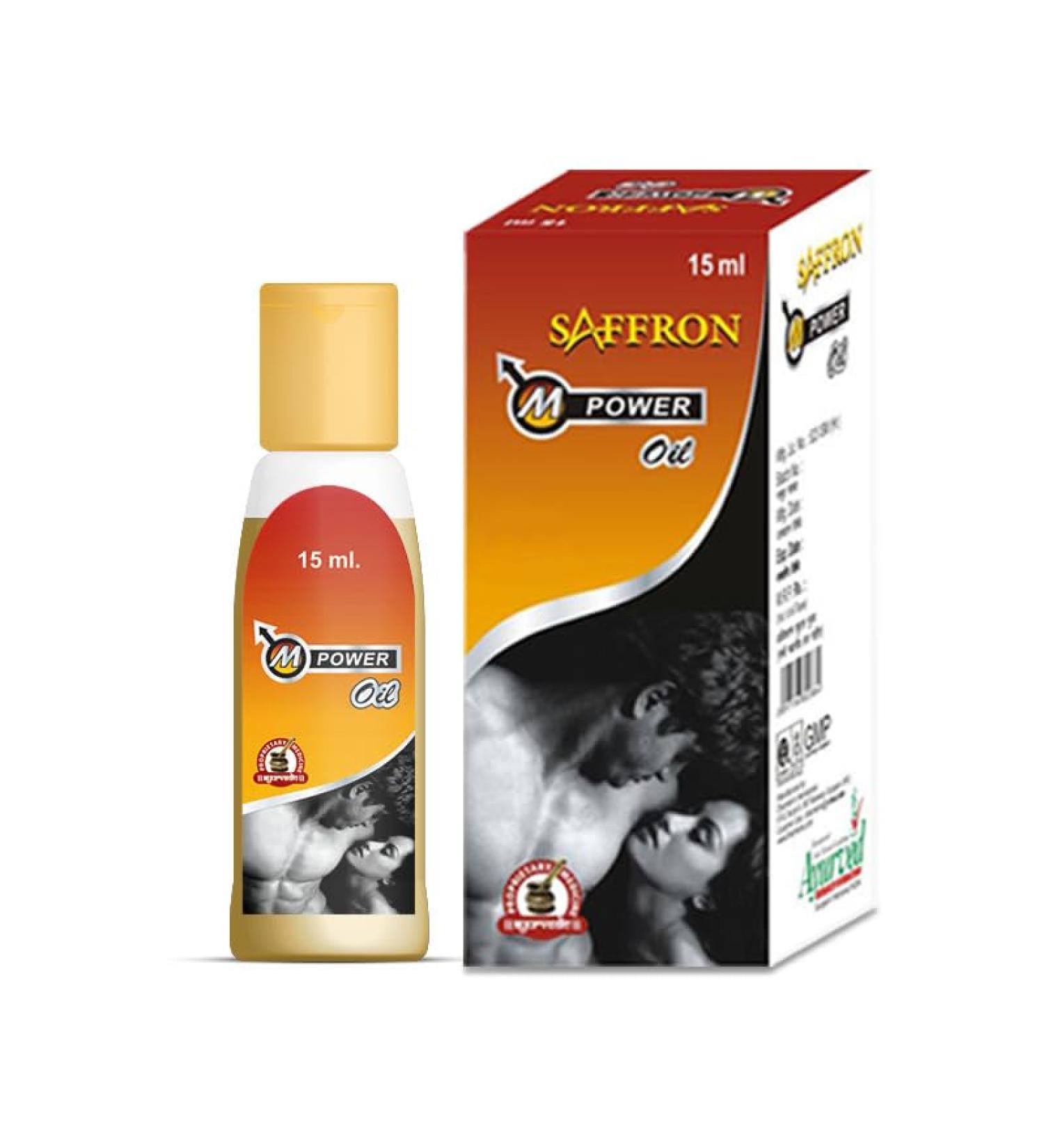 King Saffron M Power Oil - 3 Pack (15 ml each) | Premium Massage Oil for Men - Shop Internationally - Buy Online on GoSupps.com