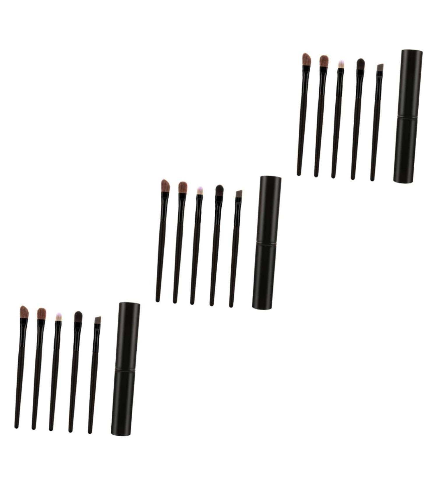 Beaupretty 15 Pcs Eye Makeup Brush Kit with Case - Eyeshadow Brushes for Perfect Eye Looks - Black & Multi-Colored Options - Buy Online on GoSupps.com