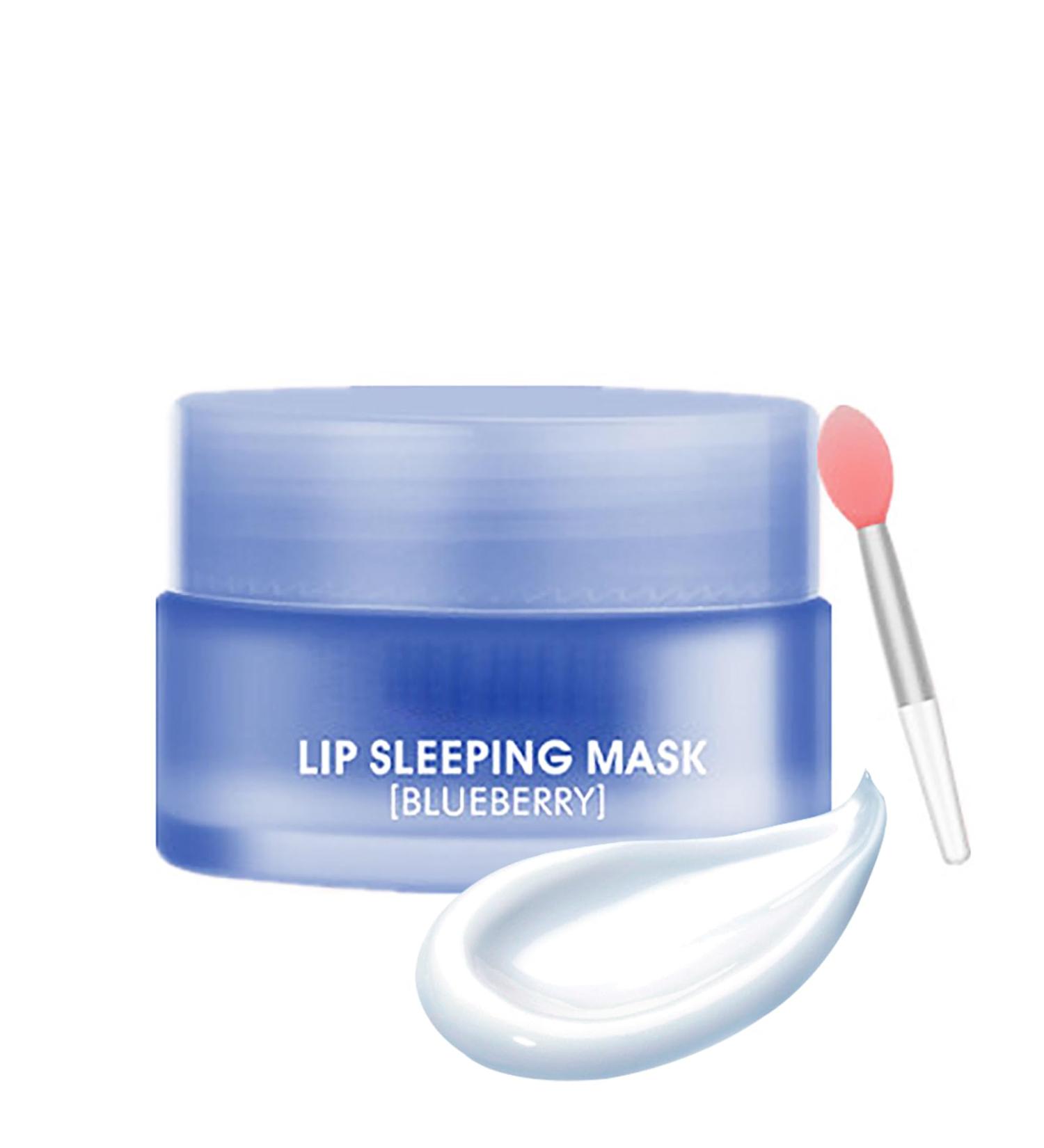 Lip Mask - Lip Sleeping Mask Lip Balm - Moisturising Lip Masks - Skincare Lip Oils for Dry & Chapped Lips - Lip Balm for Fades Lip Lines - Moisturize & Boosts Collagen Production (Blueberry) - Buy Online on GoSupps.com