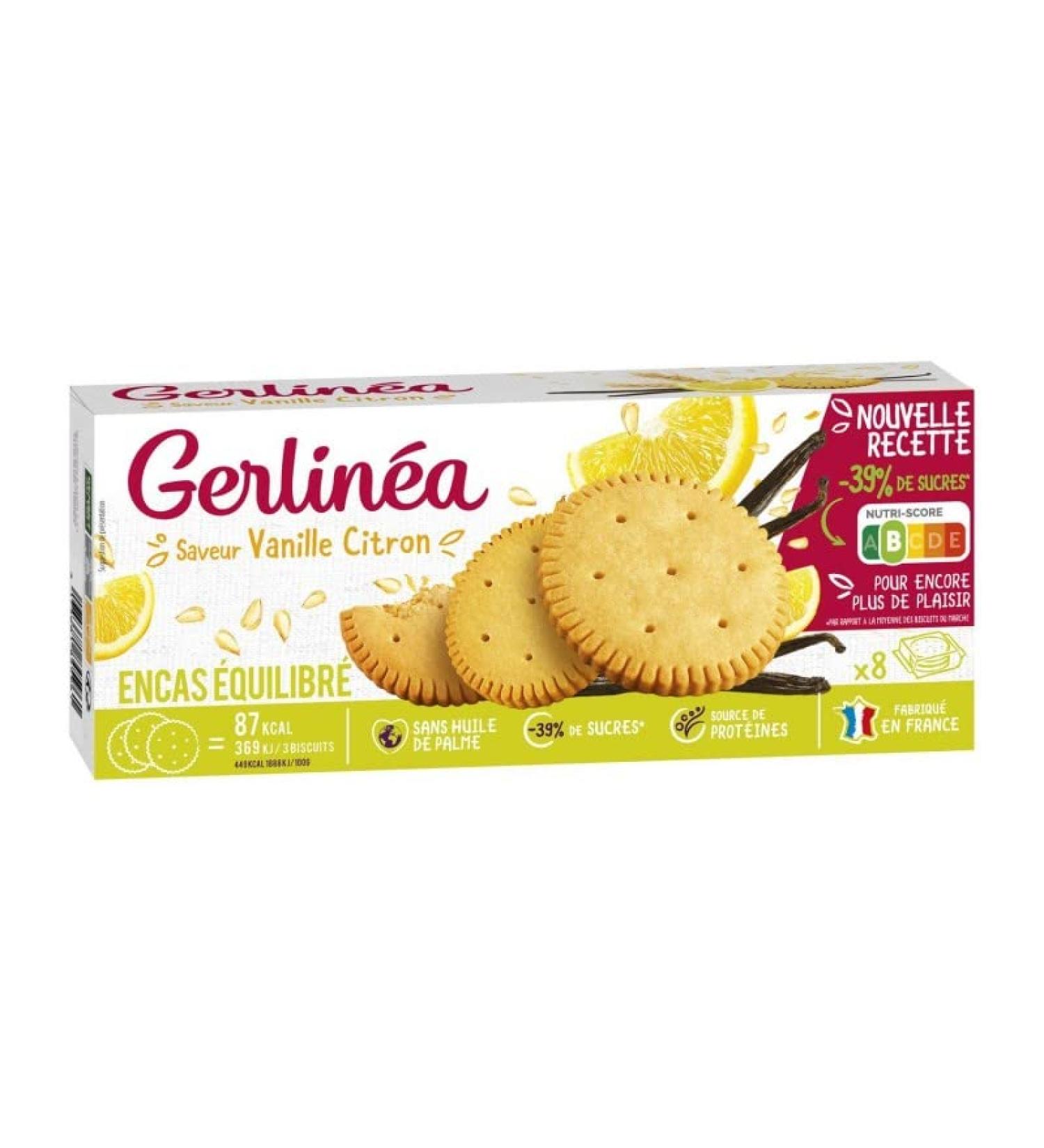  Epicerie sal e Gerlin a Lemon Vanilla Diet Cookies 156 g Pack of 4 - Buy Online on GoSupps.com