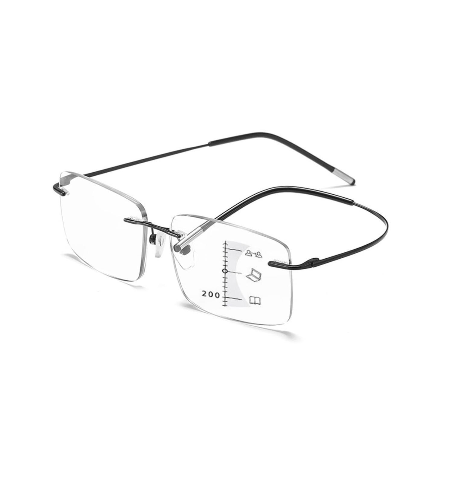 Ultra-Lightweight Rimless Reading Glasses for Men Progressive Multifocus Readers Anti Blue Light Glasses(Grandeur:2.0x) - Buy Online on GoSupps.com