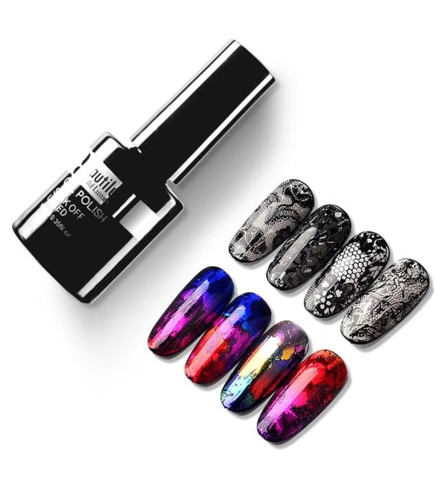 Beautilux Poly Acryl Gel Nail Polish UV LED Quick Extension Acrylic Semi Permanent French Nails Art Construction Gel DIY 15g - (Color: FOIL Transfer Gel) - Buy Online on GoSupps.com