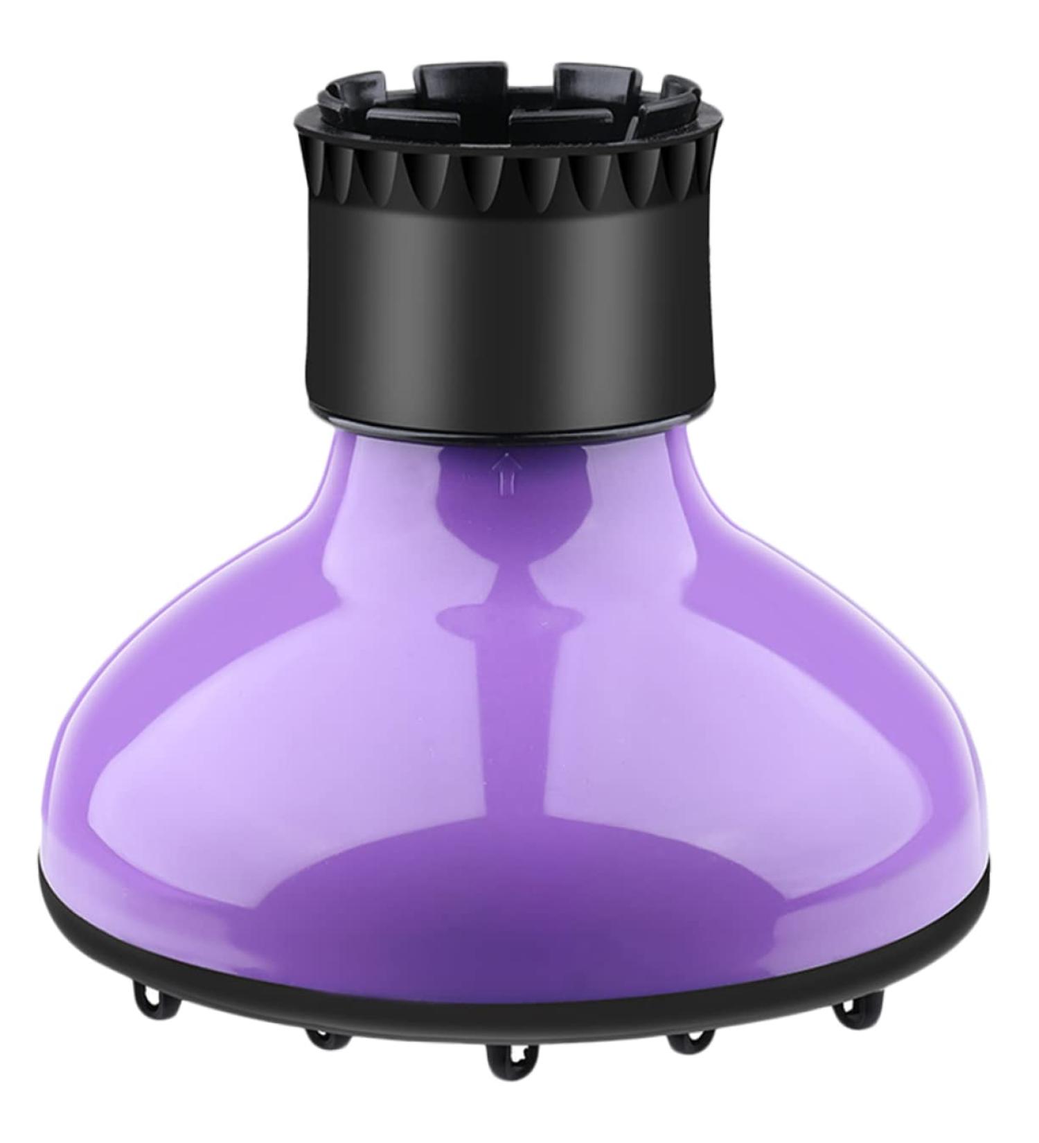 NOLITOY Hair Dryer Diffuser - Silicone Curly Hair Tool - Travel-Friendly Volume Hood - Purple Nylon Gale for Perfect Curls - Buy Online on GoSupps.com