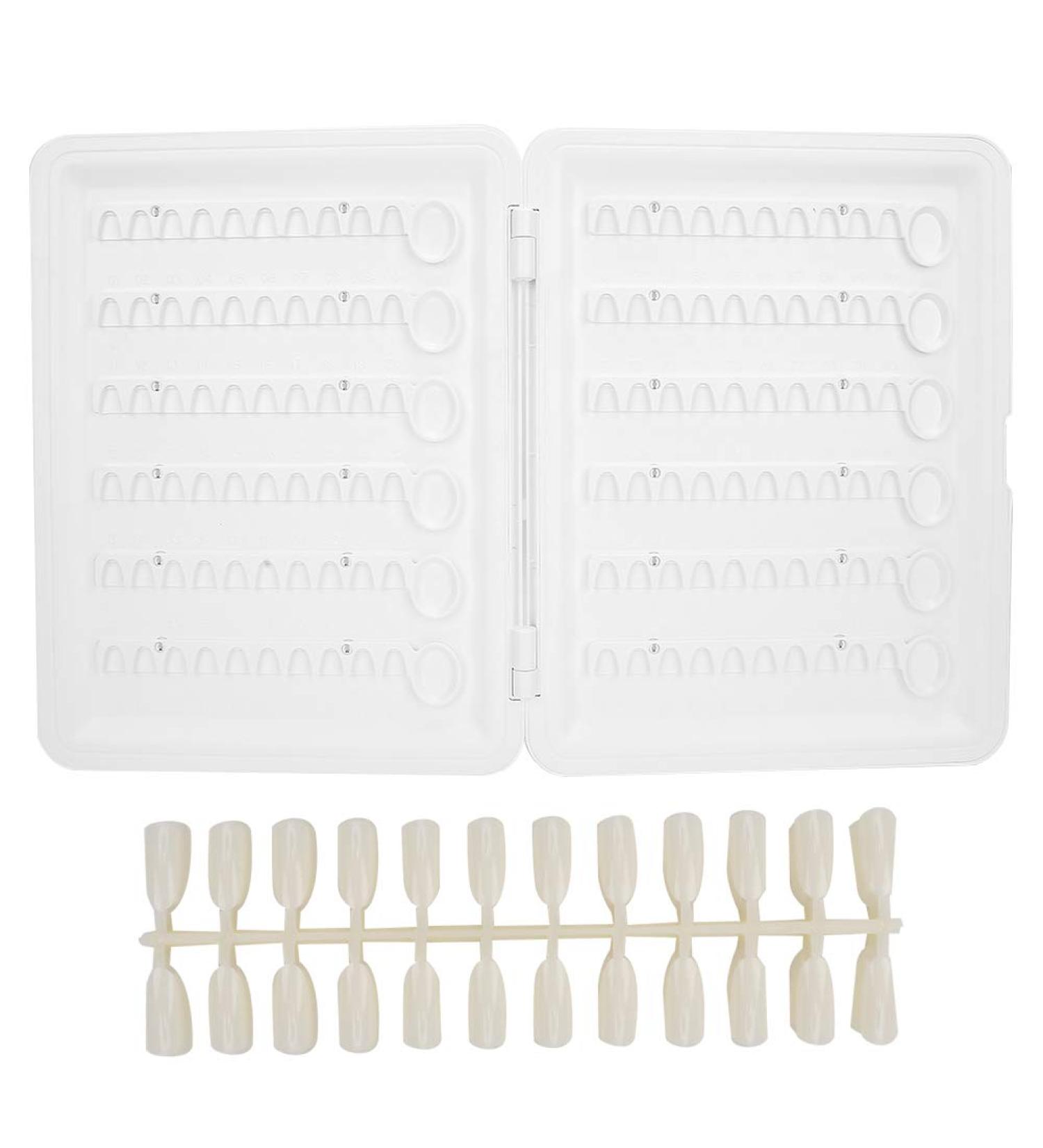 Nail Tip Display Book Template Display Rearrangeable Nail Polish Color Template Display Board for Nail Training & Practicing practicing skills - Buy Online on GoSupps.com