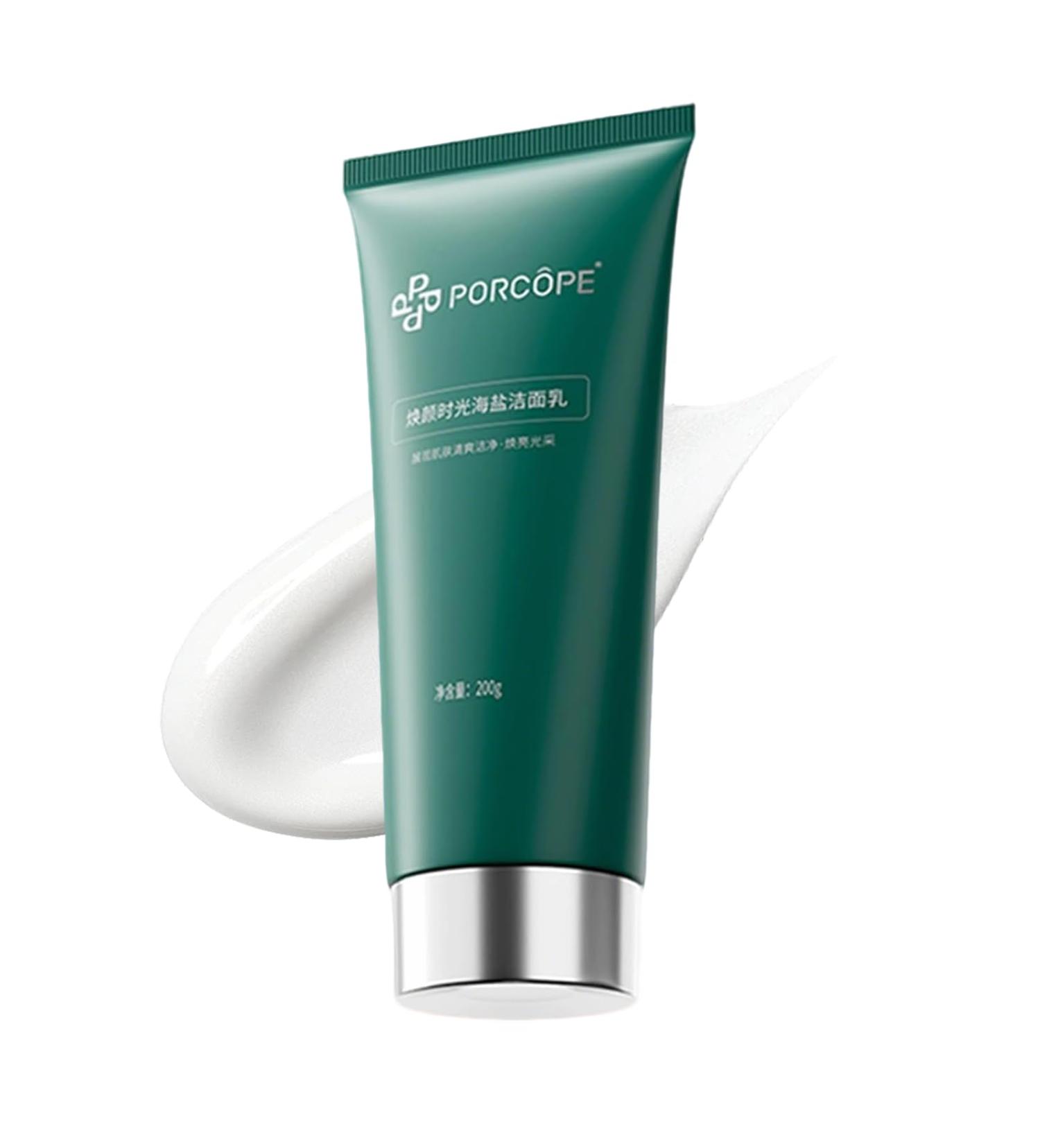 PORCOPE Oil Control & Acne Facial Cleanser Contains Amino Acids and Sea Salt for Gentle Moisturizing Suitable for Oily and Sensitive Skin it Deeply Cleanses Pores Effectively Removes Oil Stains - Buy Online on GoSupps.com