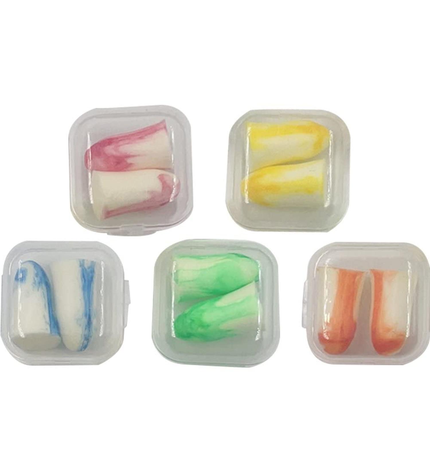 10pcs Soft Foam Ear Plugs Travel Sleep Noise Prevention Colorful Earplugs Noise Reduction for Travel Sleeping Health - Buy Online on GoSupps.com