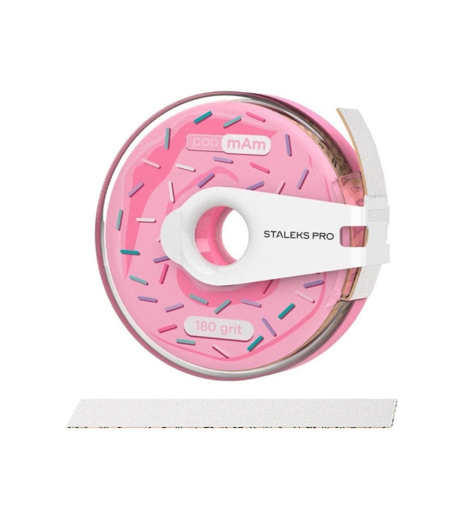 STALEKS PRO BOBBINAIL Donut with Disposable Refill White File Papmam Expert ATC Donut File Dispenser 6mts 180 Grit Grano 100 Grano 180 - Buy Online on GoSupps.com