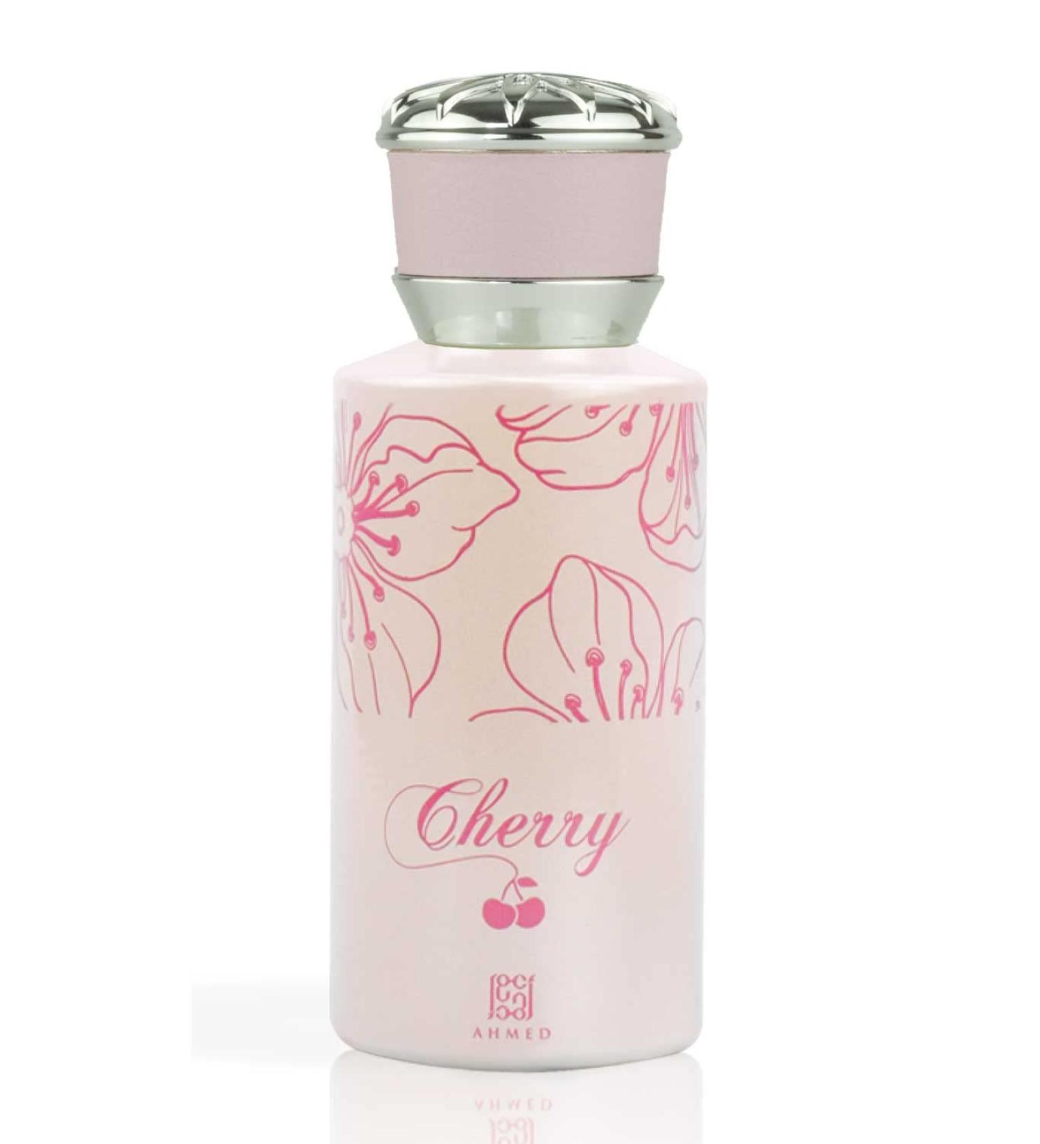 AHMED Cherry 50mL Fragrance for Women Youthful and sensual fragrance with Citrus Cherry Flower Accords Jasmine Vetiver and a Sandalwood/White Musk Base - Buy Online on GoSupps.com