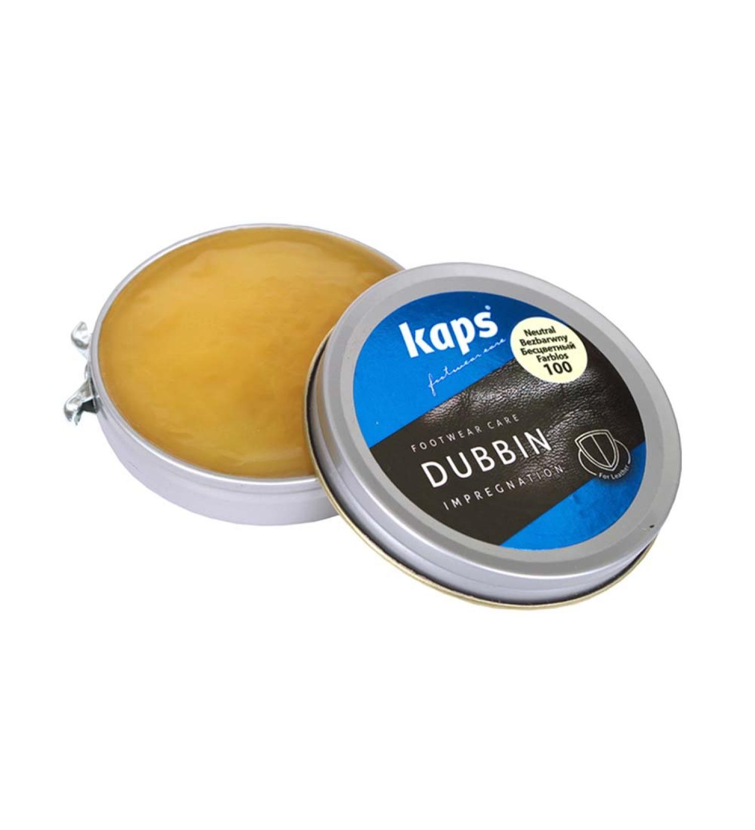 Kaps Dubbin Shoe Wax 50ml - Leather Nourishment & Waterproofing - Transparent Neutral - Buy Online on GoSupps.com