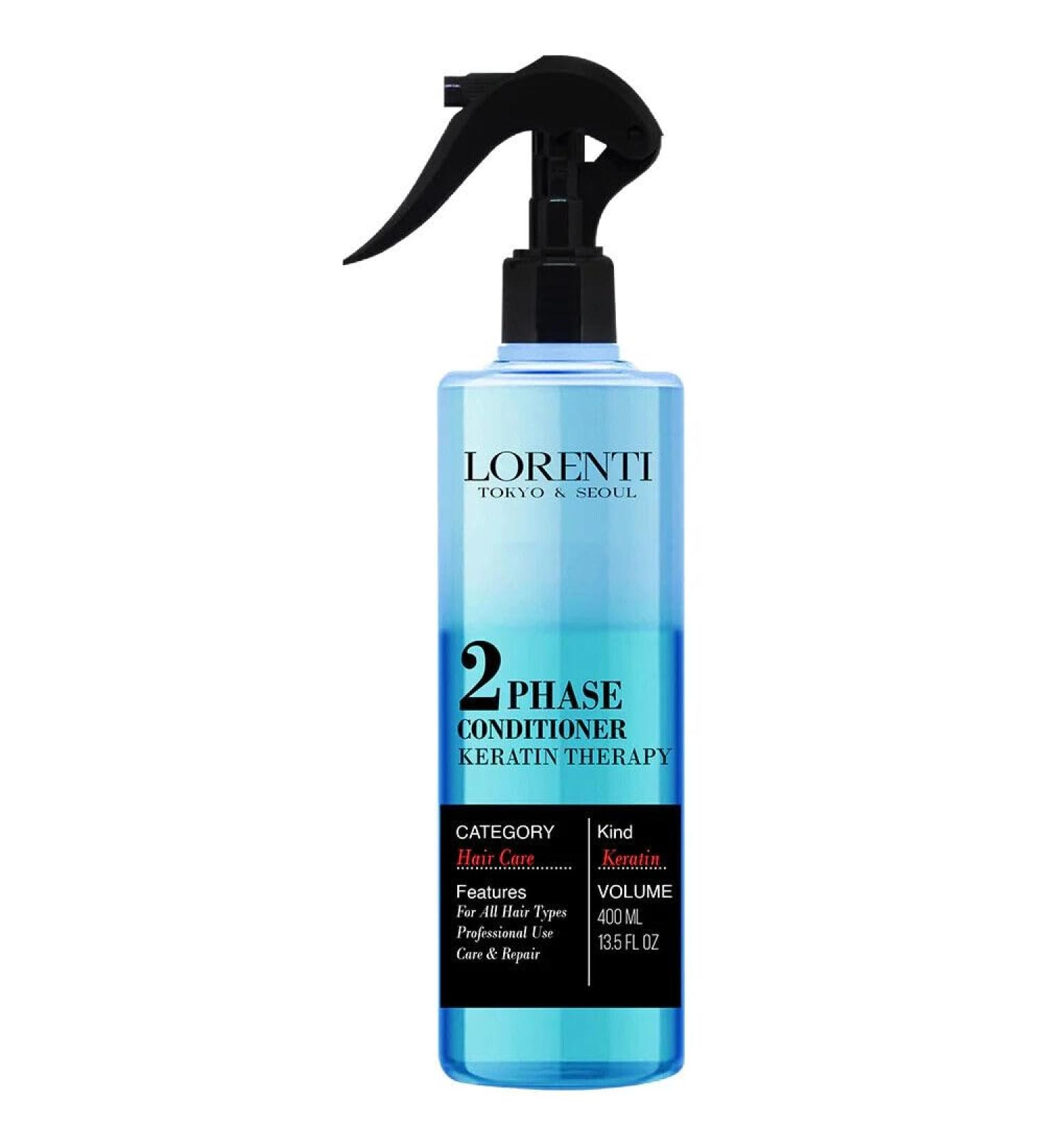  Lorenti LORENTI TOKYO & SEOUL 2Phase Keratin Hair Conditioner 400ml | Hair Cure | Spray Treatment | Detangler Spray for Normal to Dry Hair | Two Phase Conditioner - Buy Online on GoSupps.com