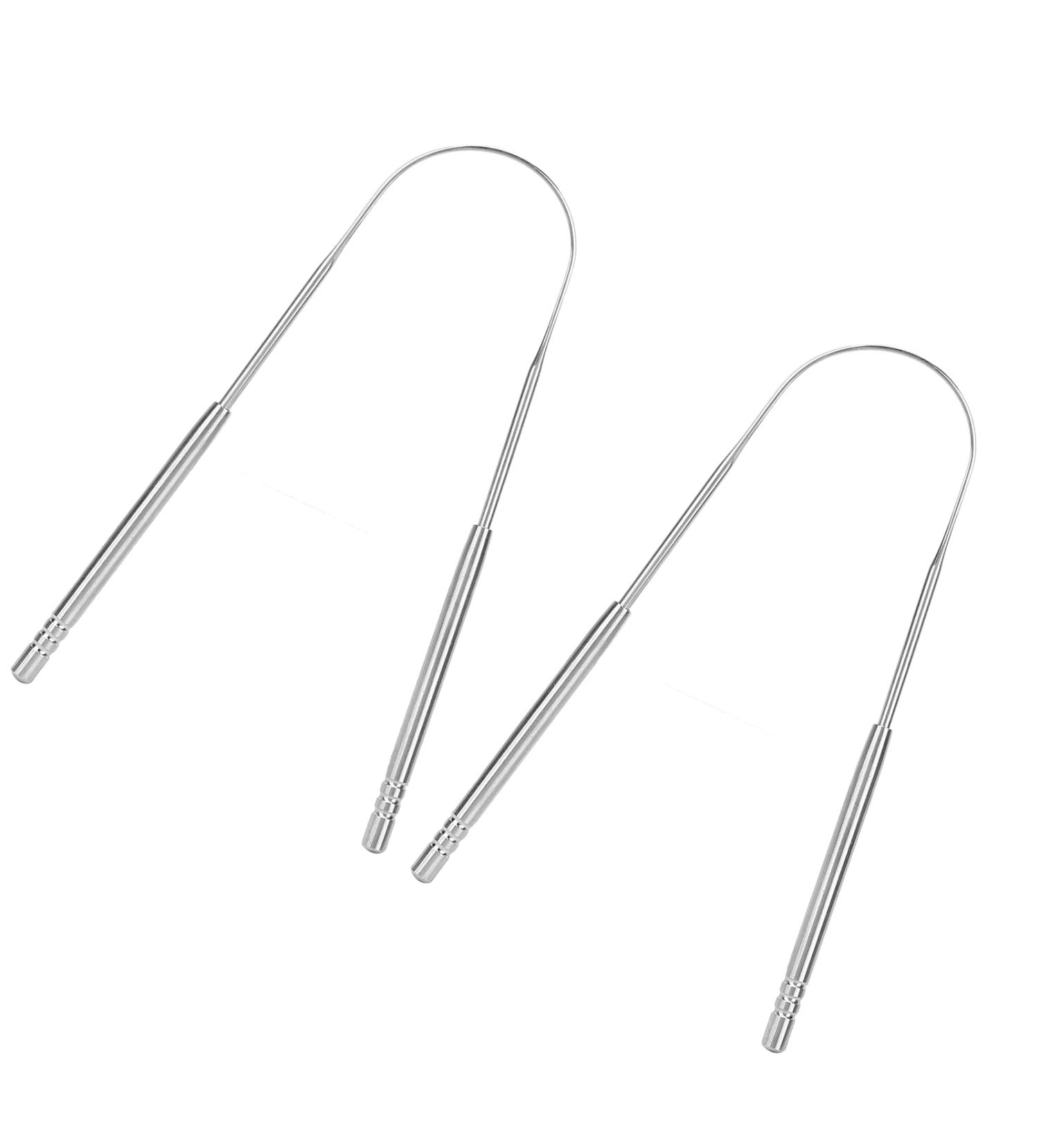 Ultimate Tongue Scraper for Adults - Metal Plaque Remover & Bad Breath Eliminator | U-Shaped Stainless Steel for Optimal Oral Health - Buy Online on GoSupps.com