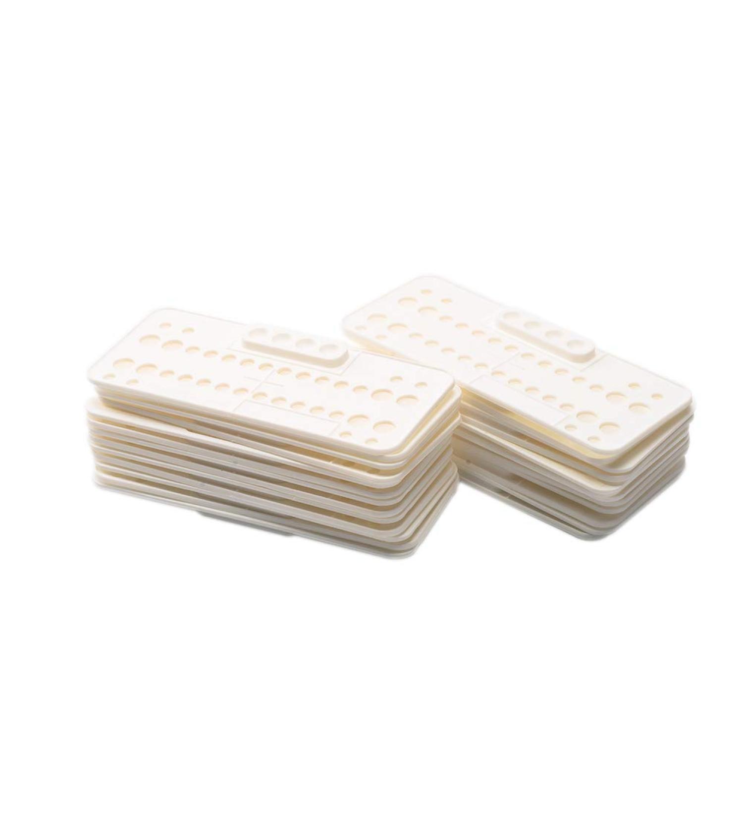Easyinsmile Dental Orthodontic Bracket Trays Holder - 25 Pcs Disposable Ortho Supply (White) - Buy Online on GoSupps.com