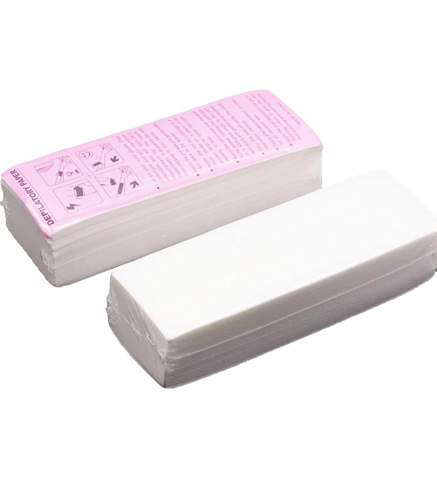 Ancllo Depilatory Paper - 100 Professional Hair Removal Wax Strips for Smooth Legs | Fleece Epilier for Women - Buy Online on GoSupps.com