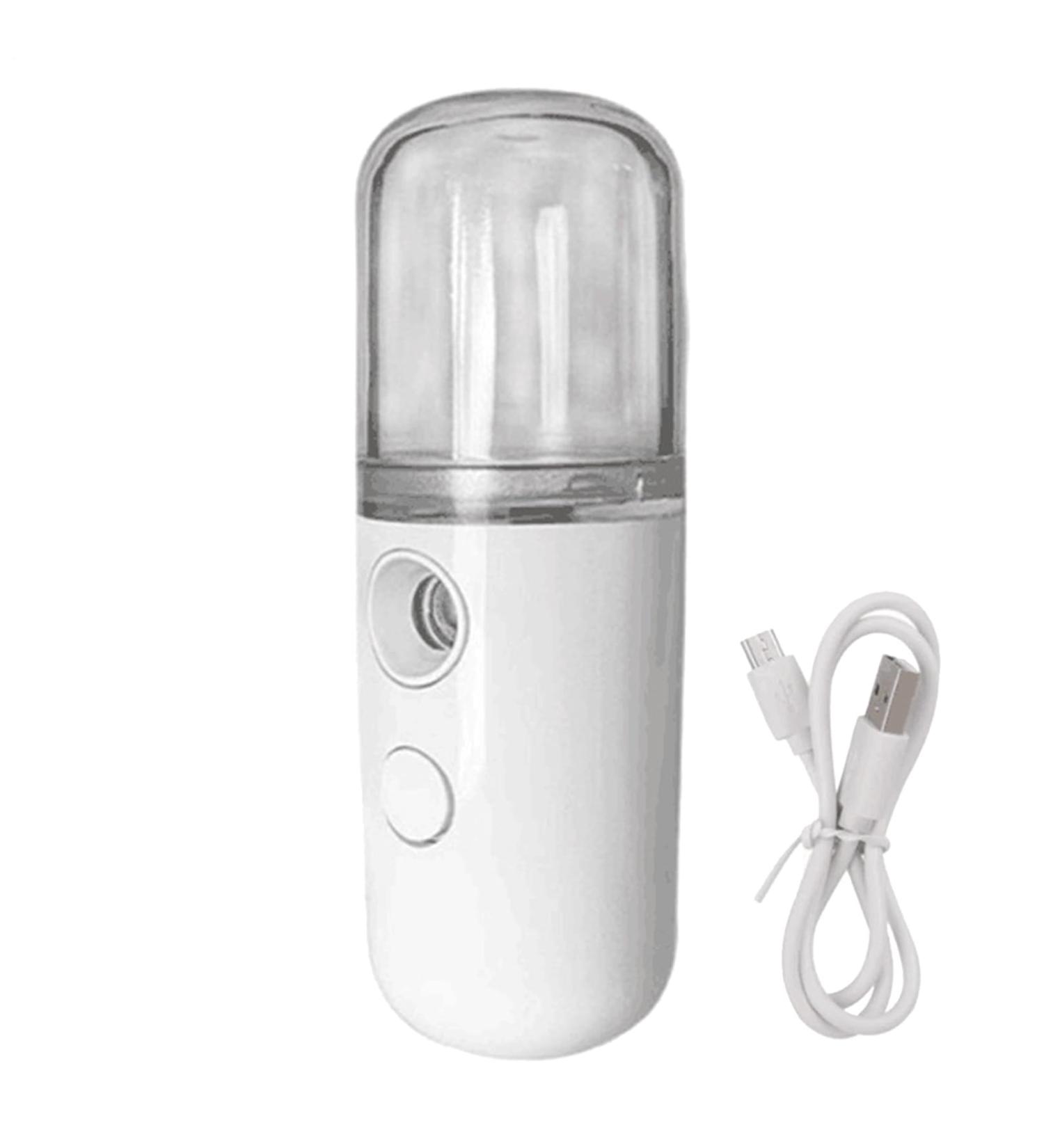 1PC Face Steamer Humidificateur - ABS + PC voyageant petit humidificateur de peau sans fil | Portable Mini Facial Mist manivelles port e White - Buy Online on GoSupps.com