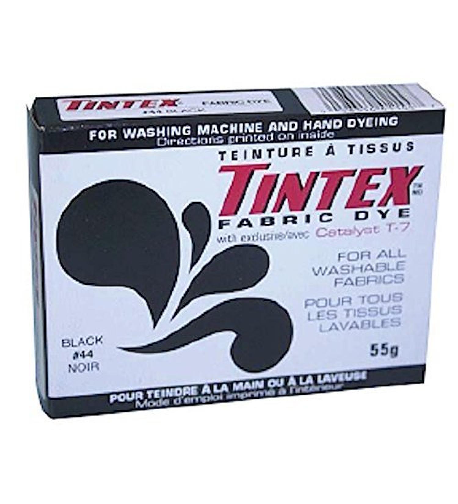 Lot of 1 Tintex Brand Black Fabric Dye #44