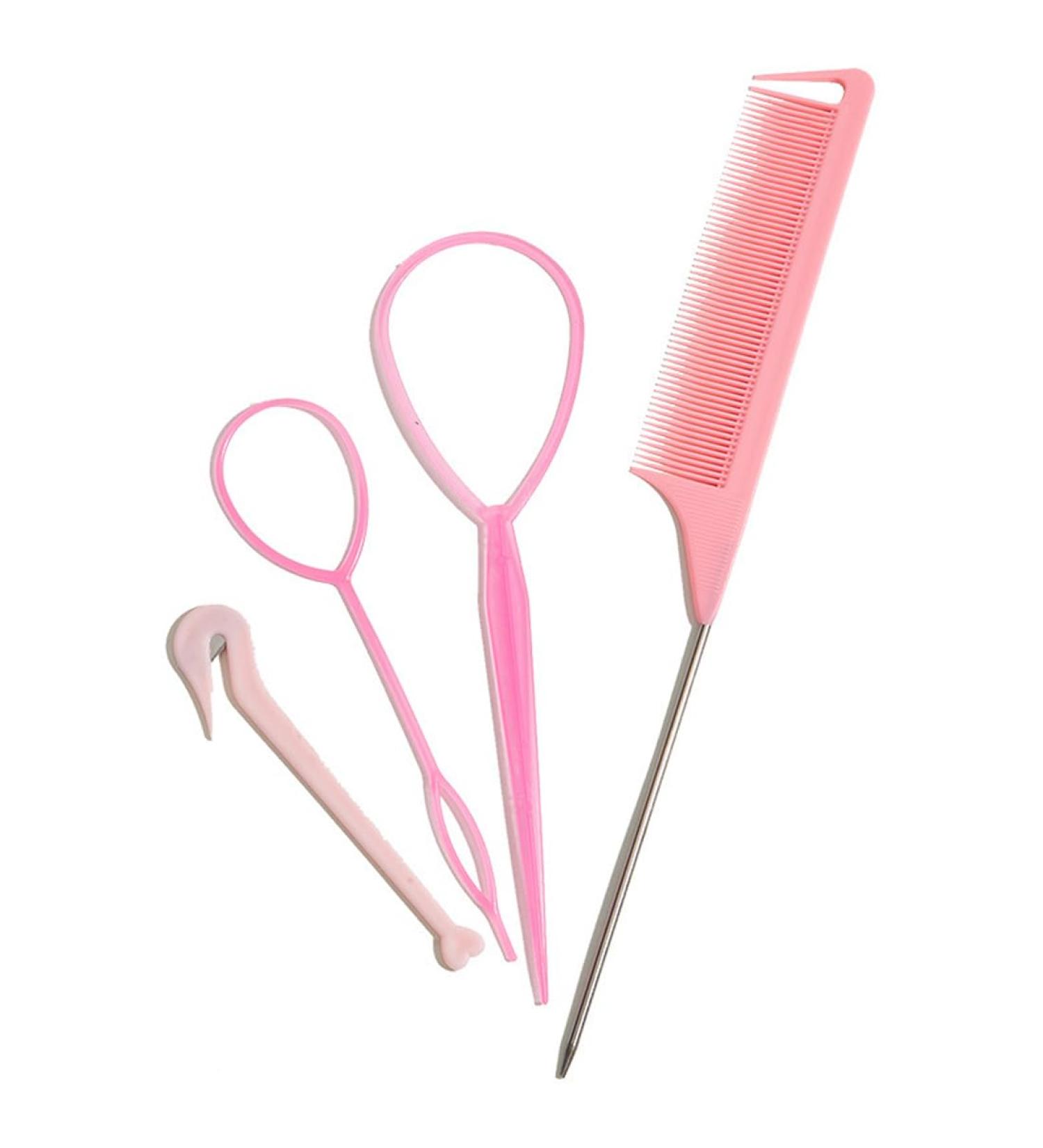 KQNM Haarhilfen 4er-Set Haarflechtwerkzeuge & Dutt-Styler f r perfektes Haarstyling | Internationaler Versand - Buy Online on GoSupps.com