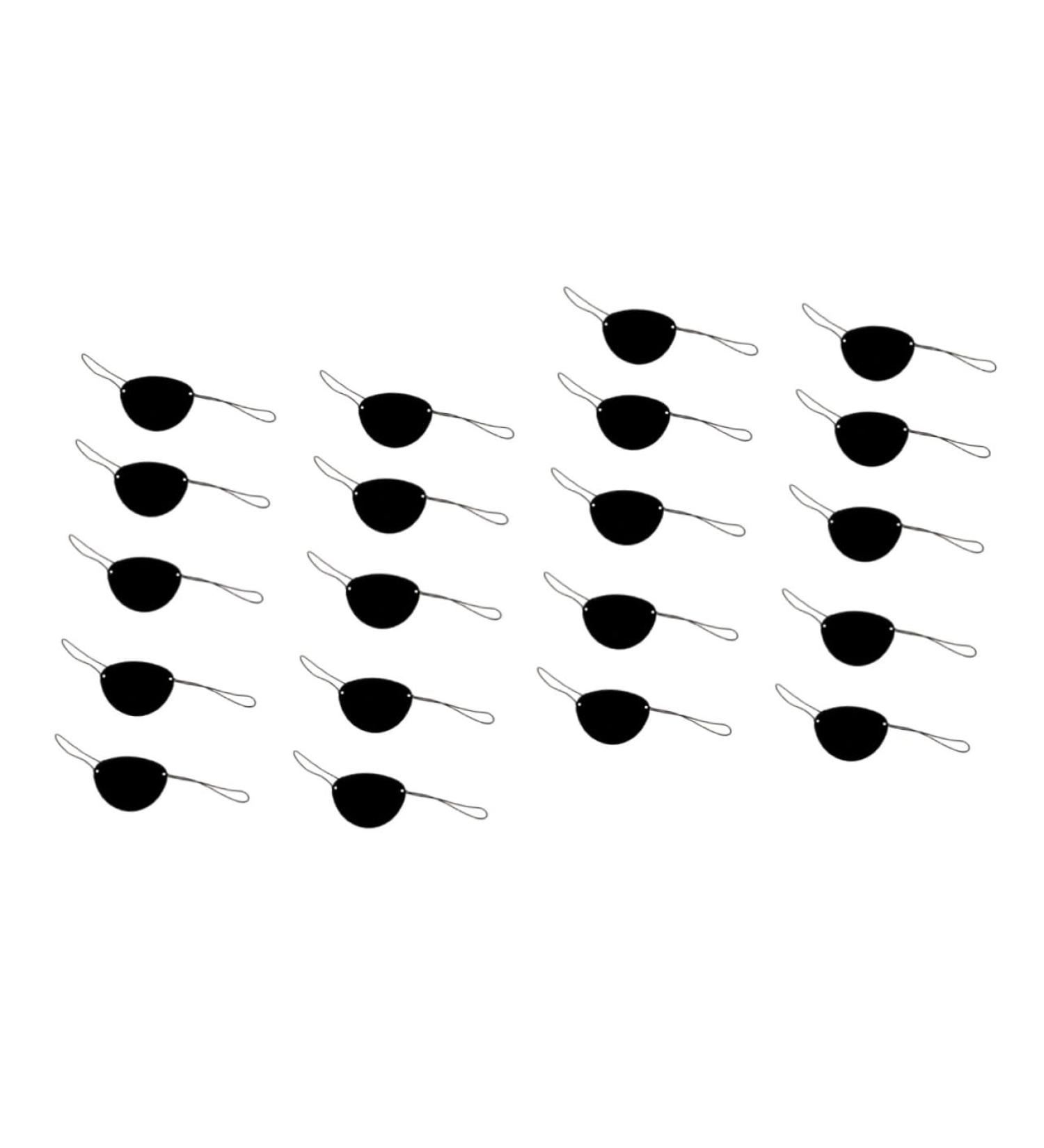 GLEAVI 28 Pcs Kids Pirate Eye Patches Black Skull Eye Patch for Lazy Eye Halloween Party Supplies & Pirate Costume Accessories - Buy Online on GoSupps.com
